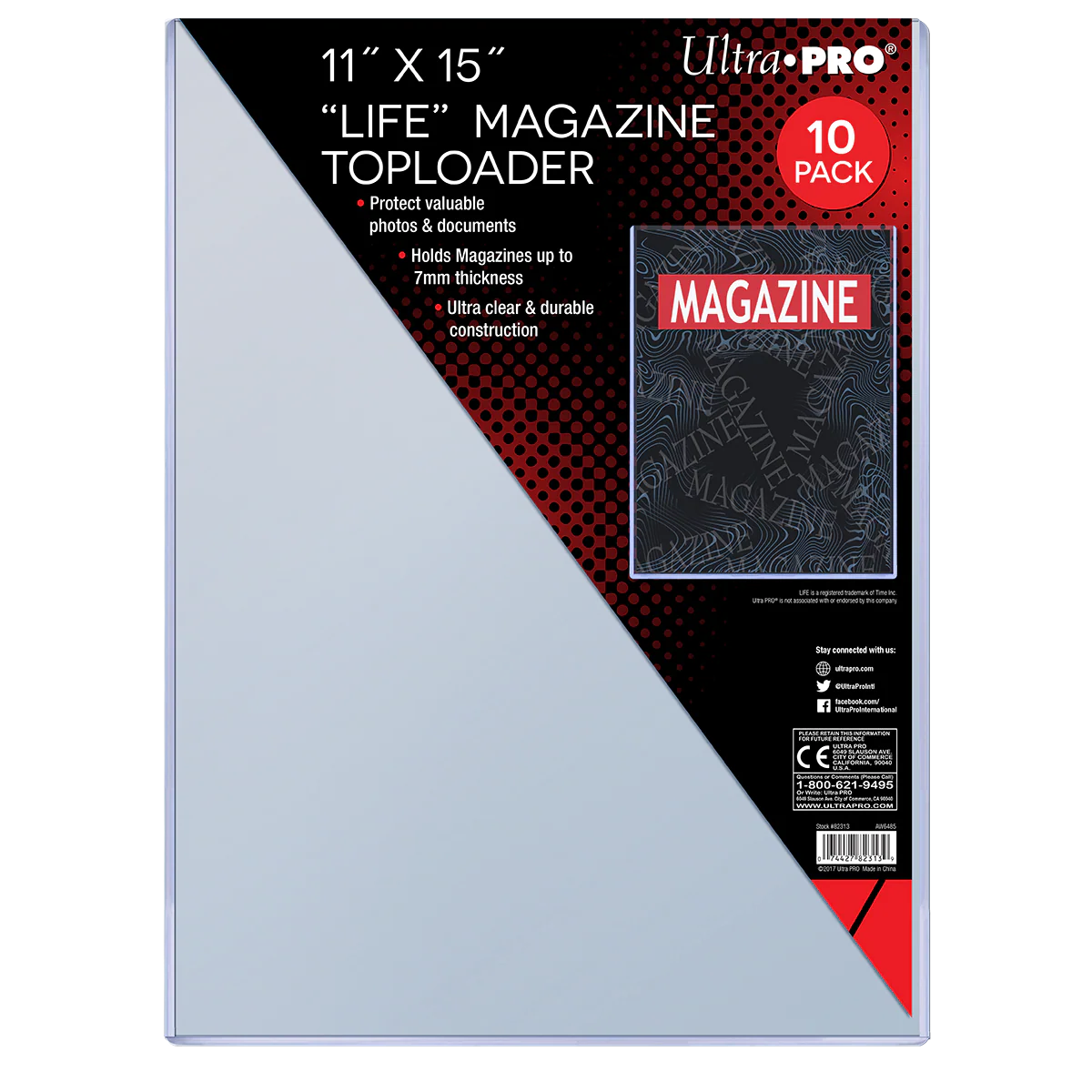 11" x 15" Life Magazine TOPLOADER® Sleeves (10ct)