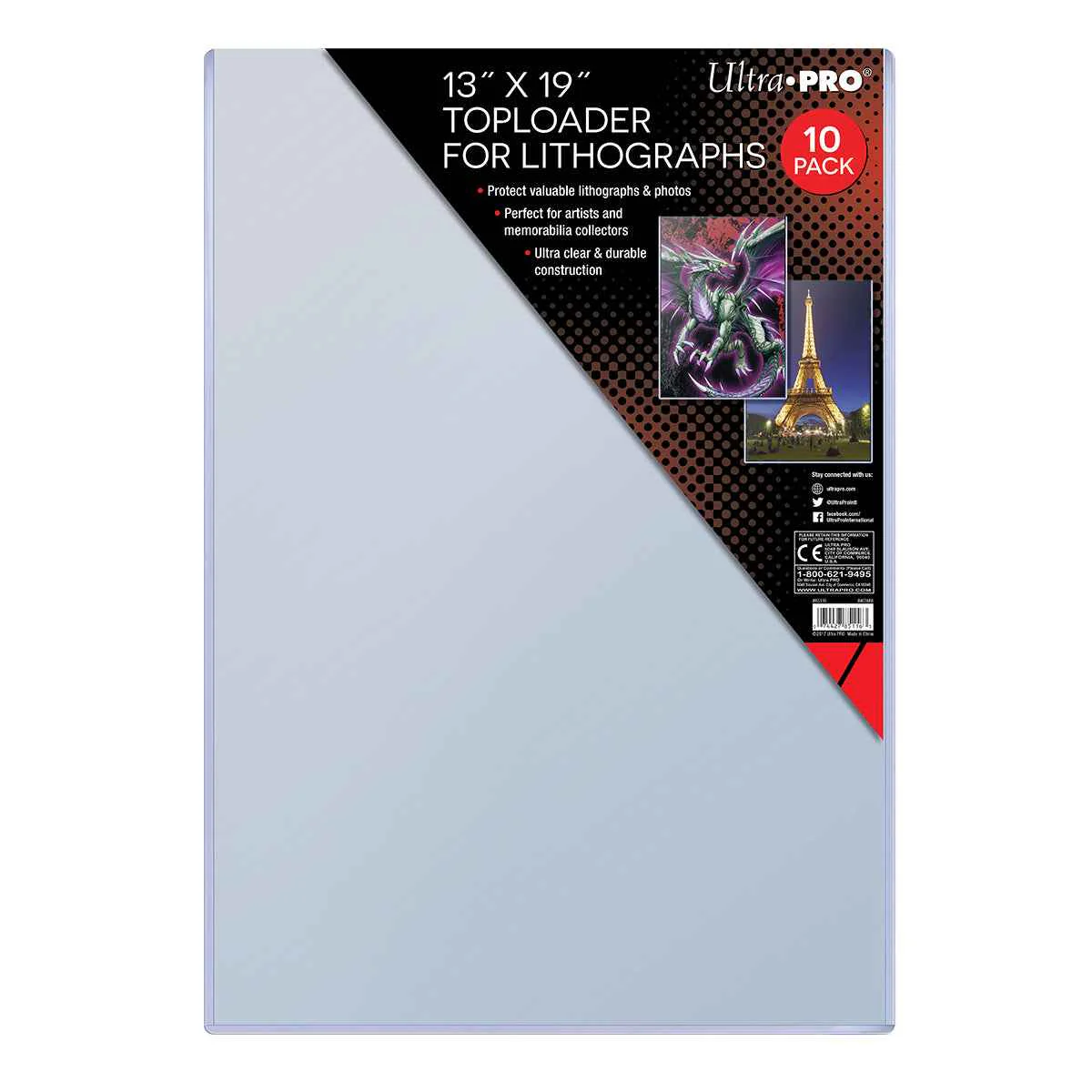 13" x 19" Lithograph TOPLOADER® Sleeves (10ct)