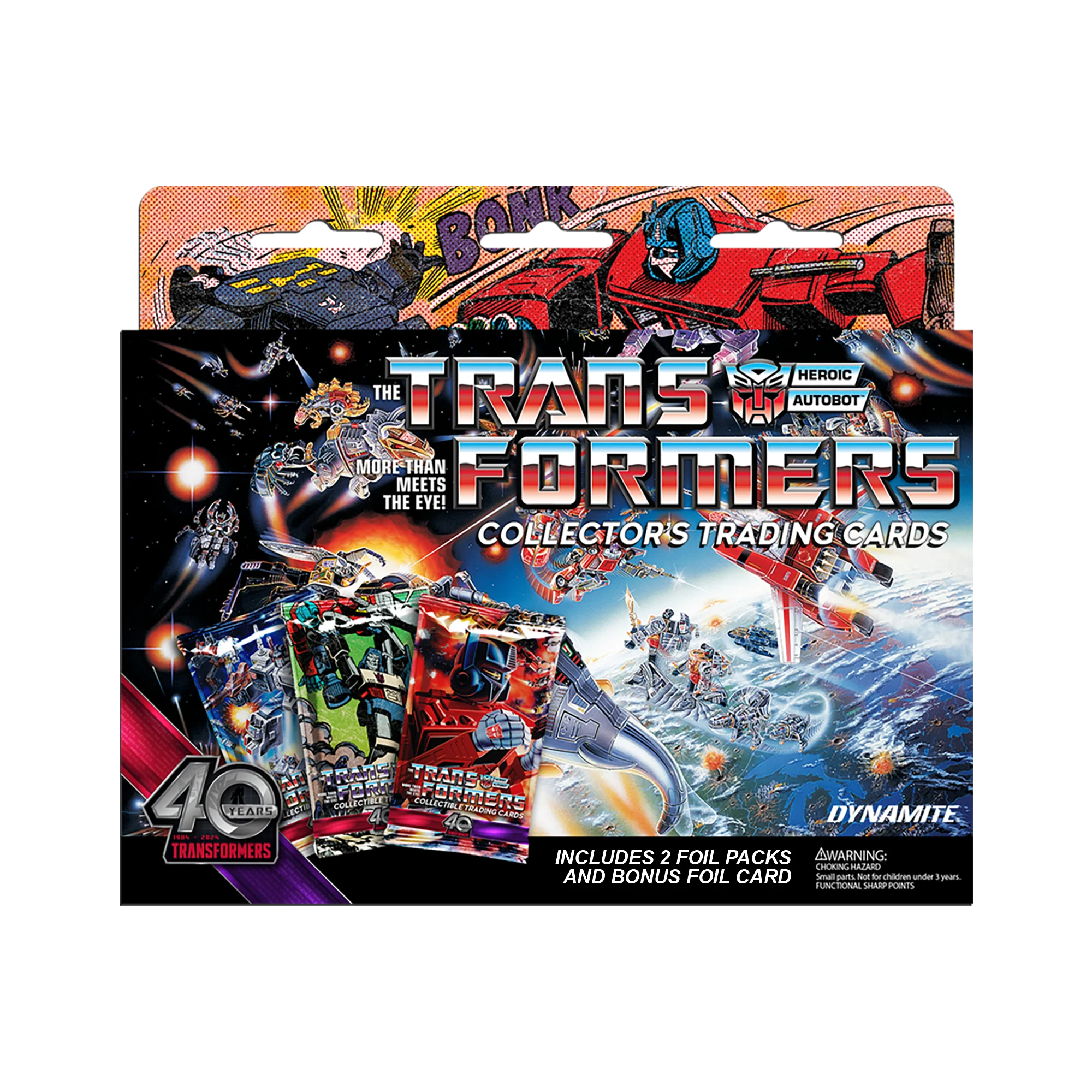2024 Transformers 40th Anniversary Trading Cards Deluxe Hanger Box