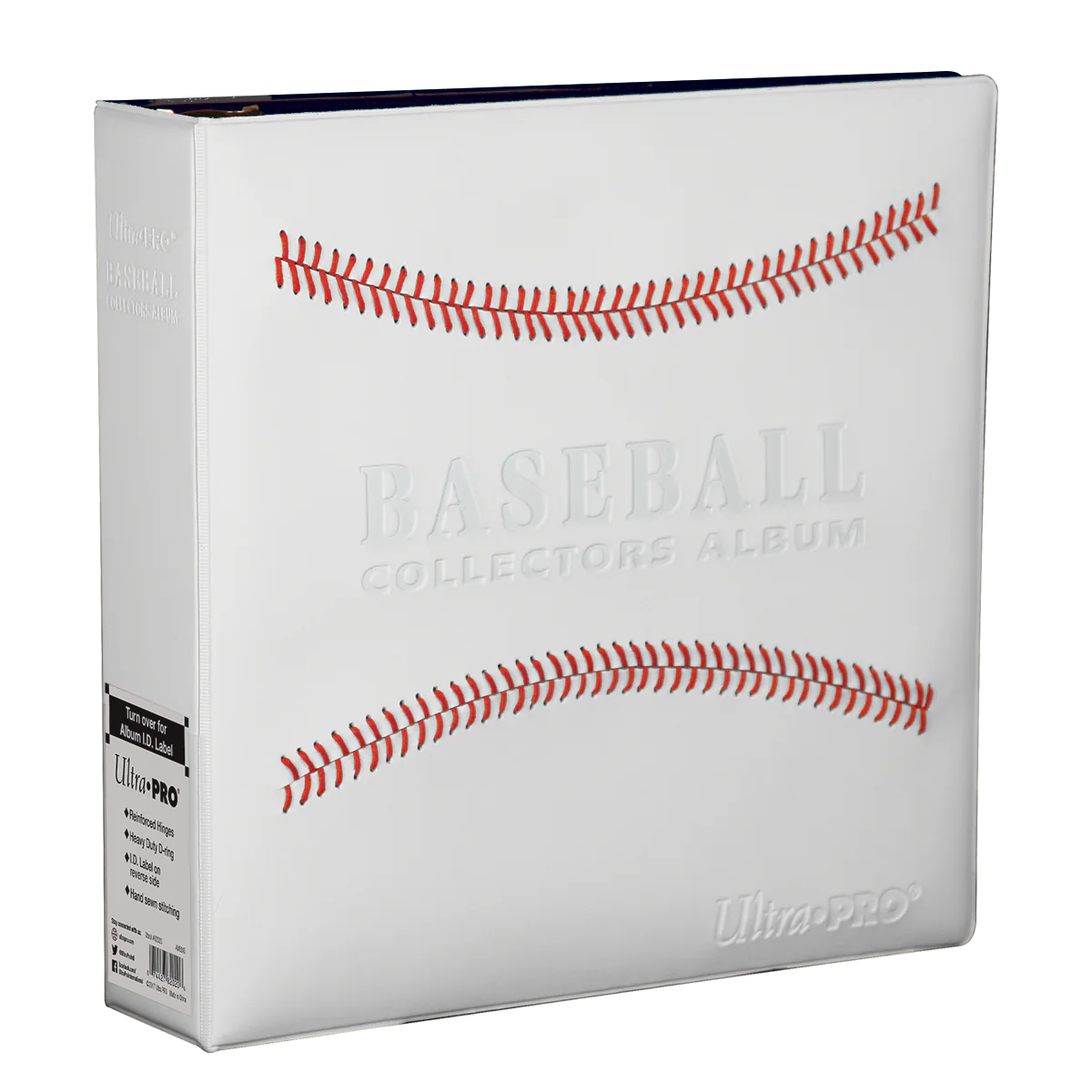3" White Stitched Baseball Card Collectors Album