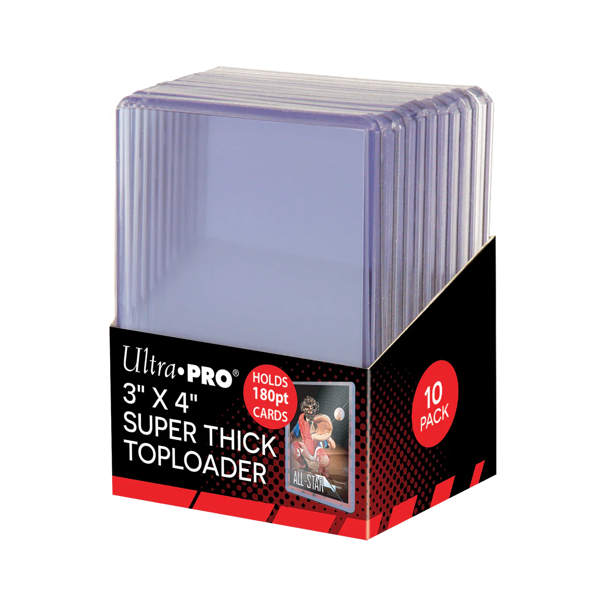 3" x 4" Clear Super Thick 180PT TOPLOADER® Sleeves (10ct)