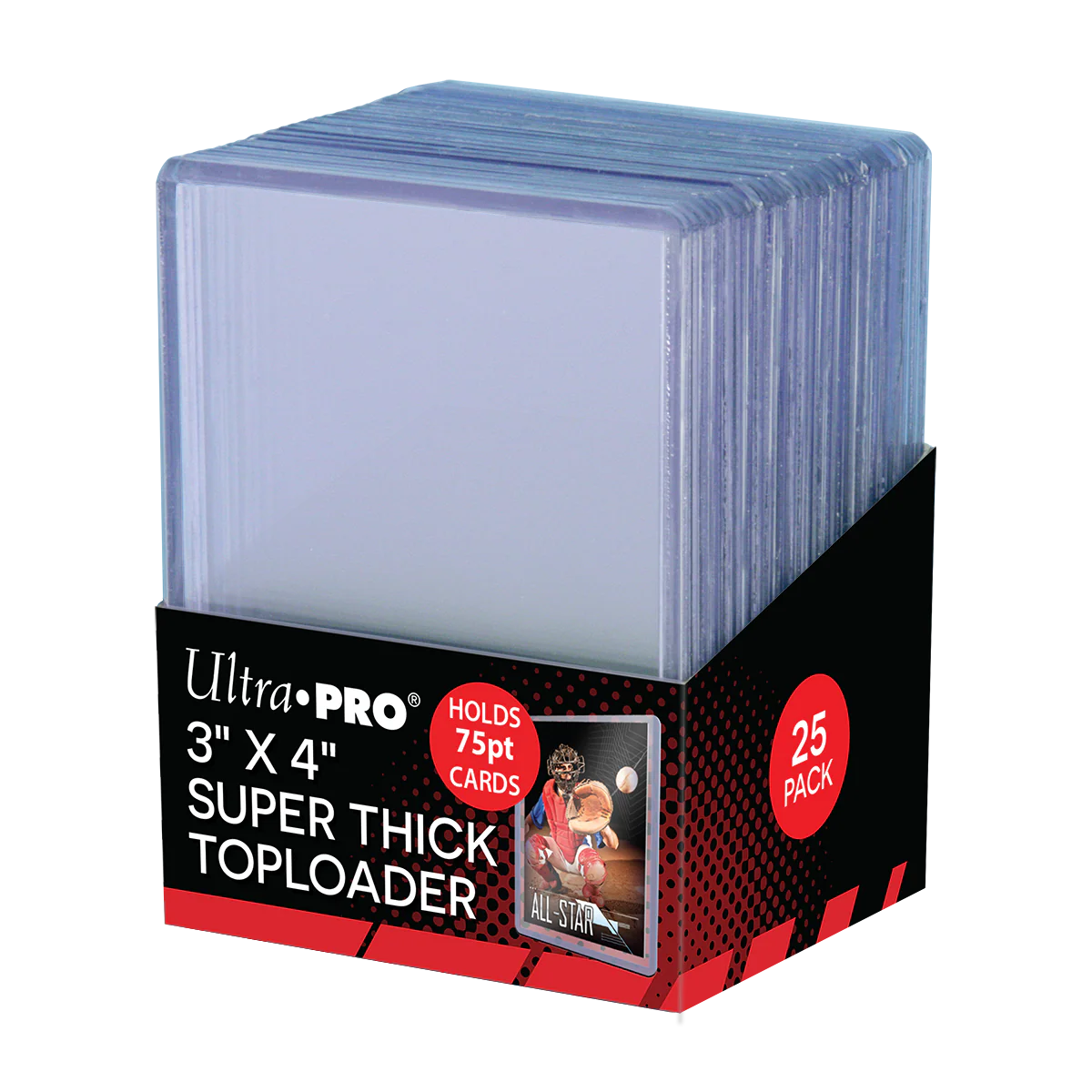 3" x 4" Clear Thick 75PT TOPLOADER® Sleeves (25ct)