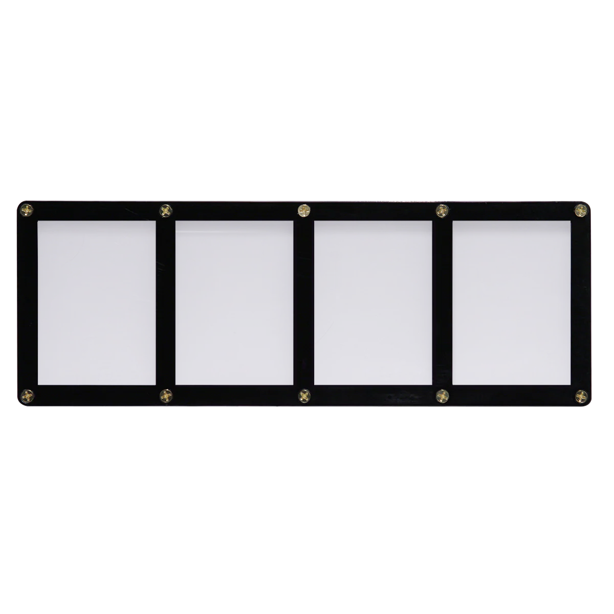 4-Card Black Frame Screwdown Holder
