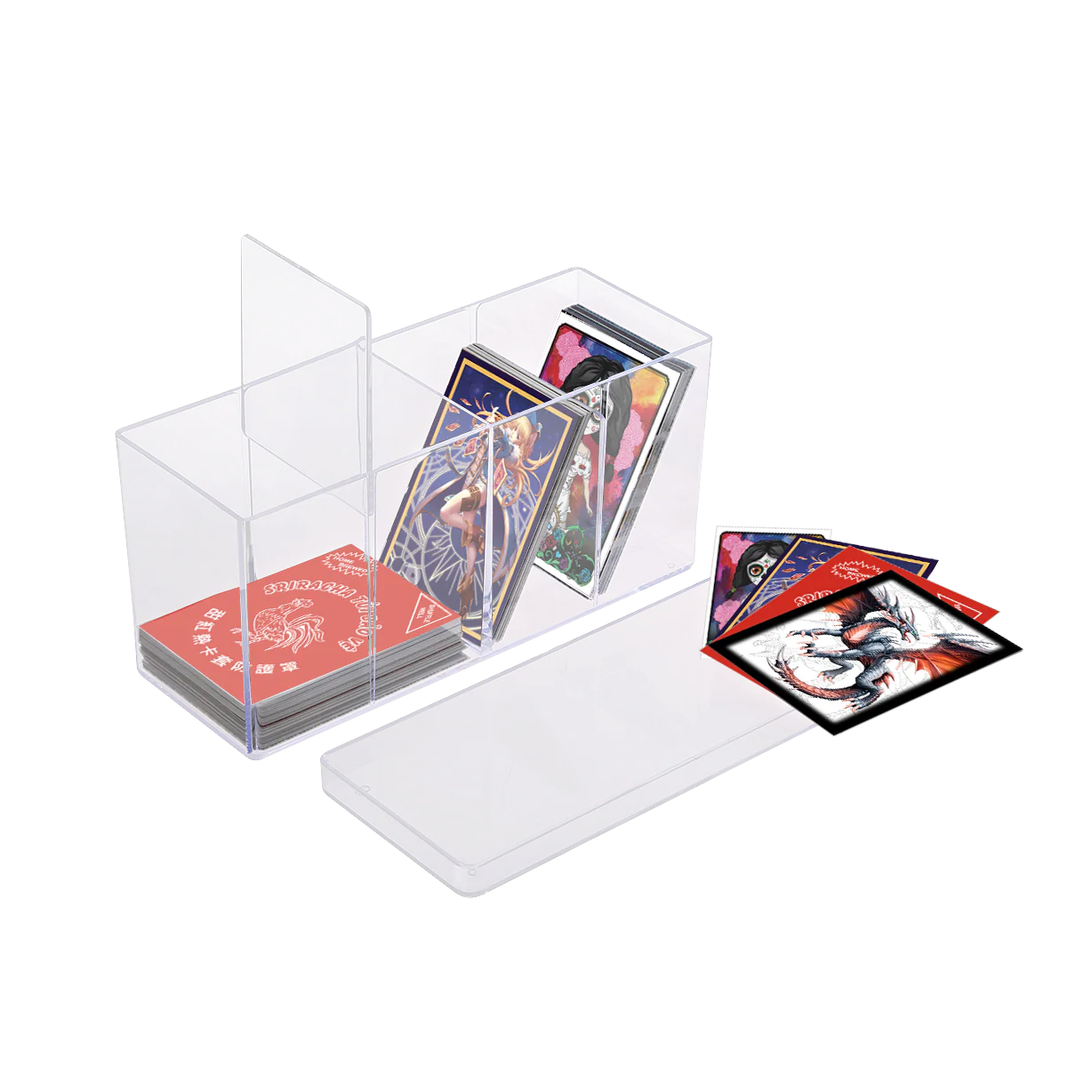 4-Compartment Clear Card Box - Image 5