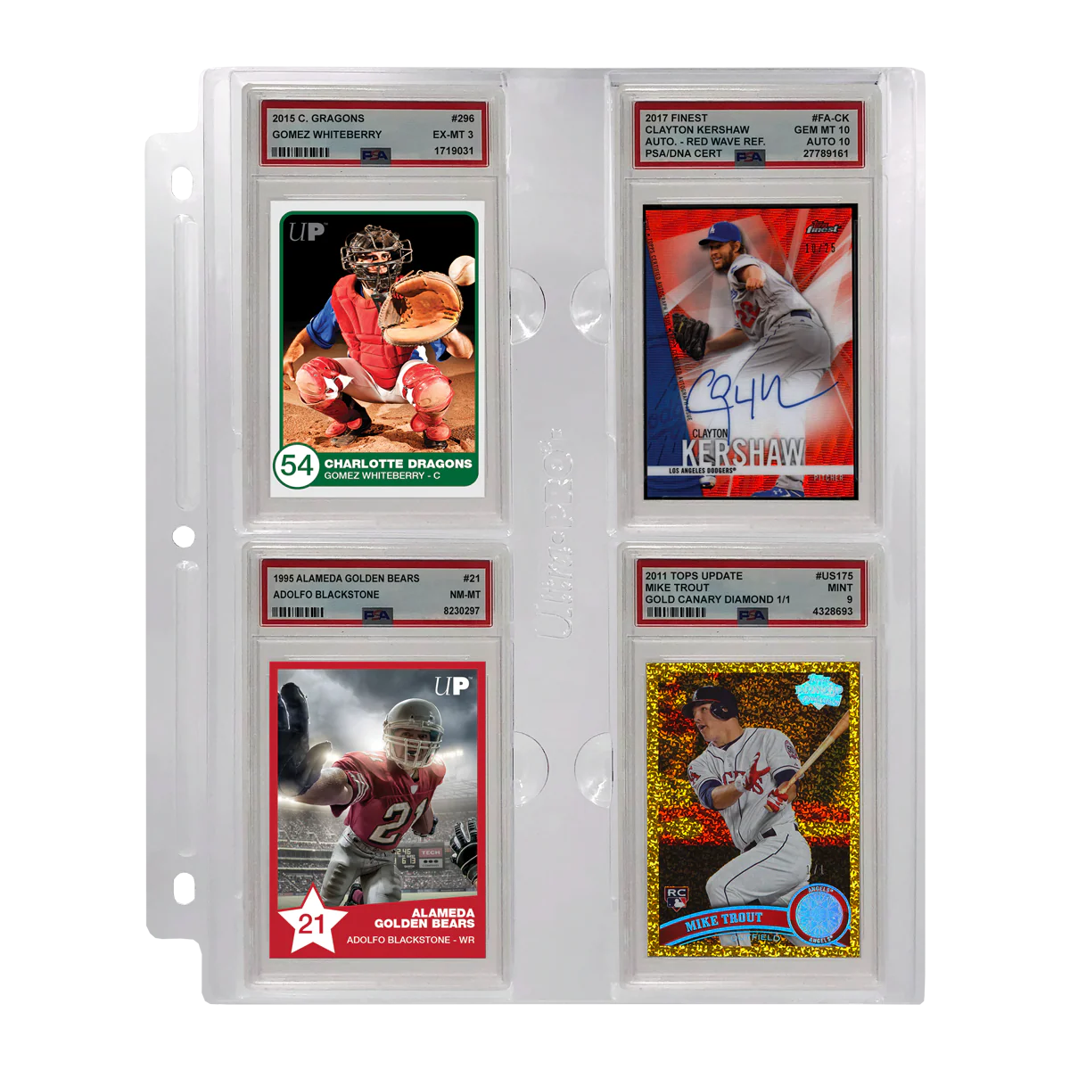4-Pocket Page (1ct) for Graded PSA Slabs