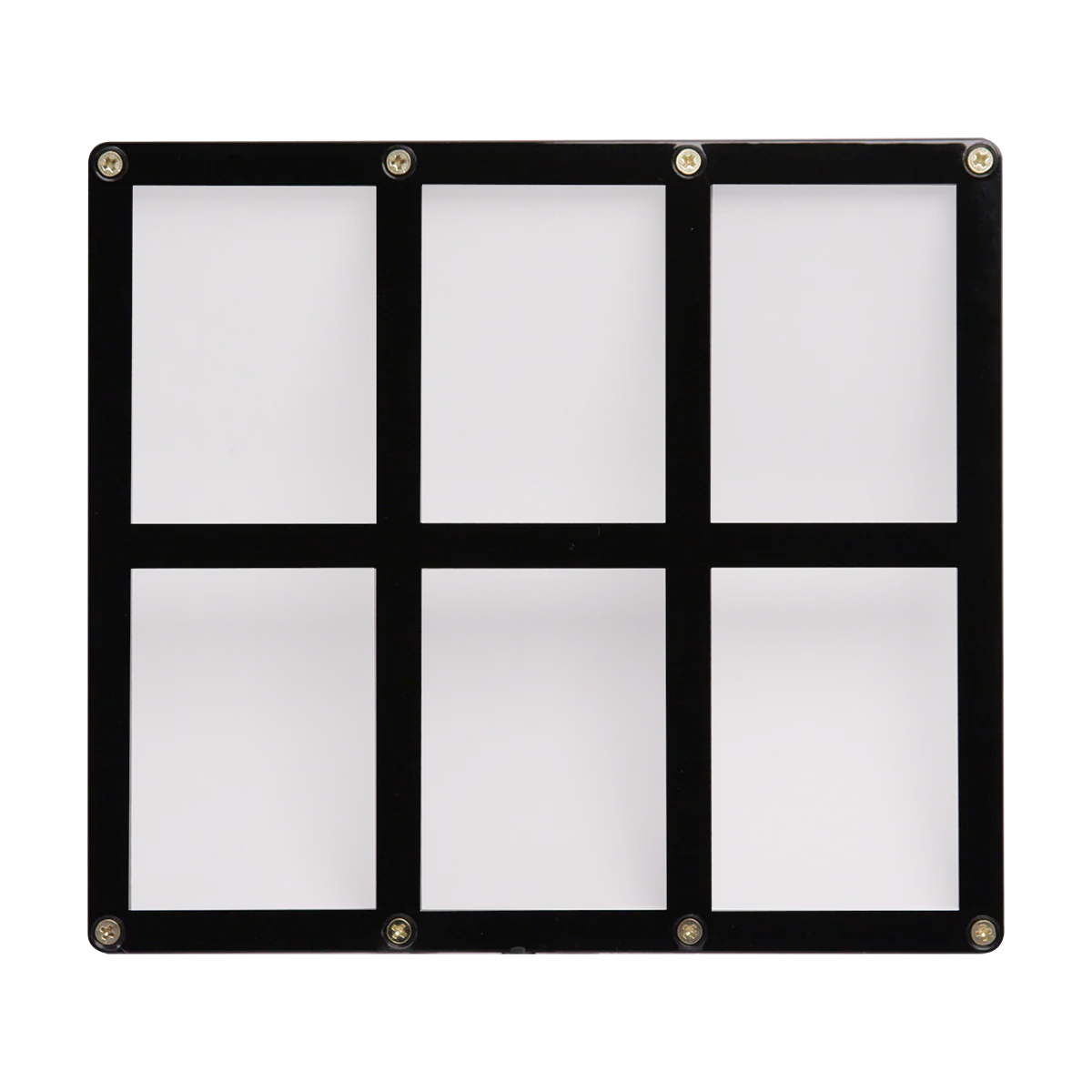 6-Card Black Frame Screwdown Holder