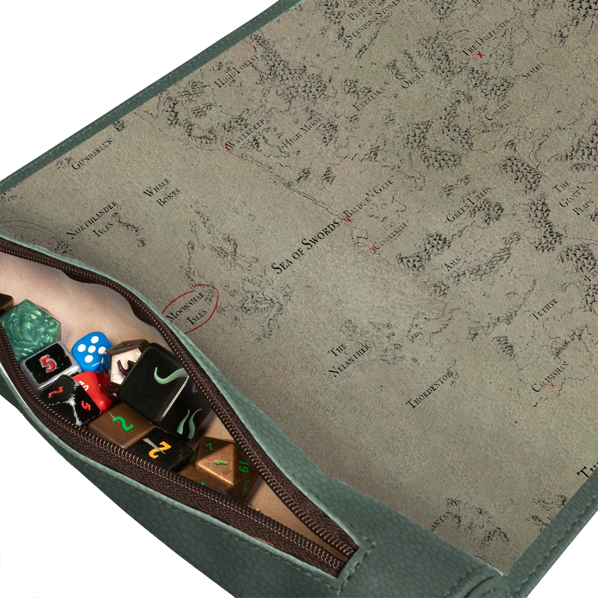 Artifacts Across Eternities - Drizzt & The Forgotten Realms Premium Dice Scroll Map for Dungeons & Dragons - Image 3