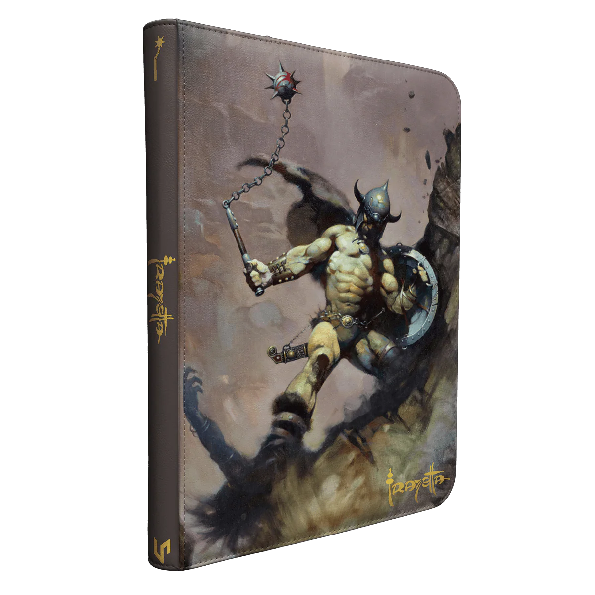 Artist Spotlight: Frank Frazetta - "Warrior with Ball and Chain" 9-Pocket Zippered Premium PRO-BINDERĀ® for Tabletop Gaming - Image 3