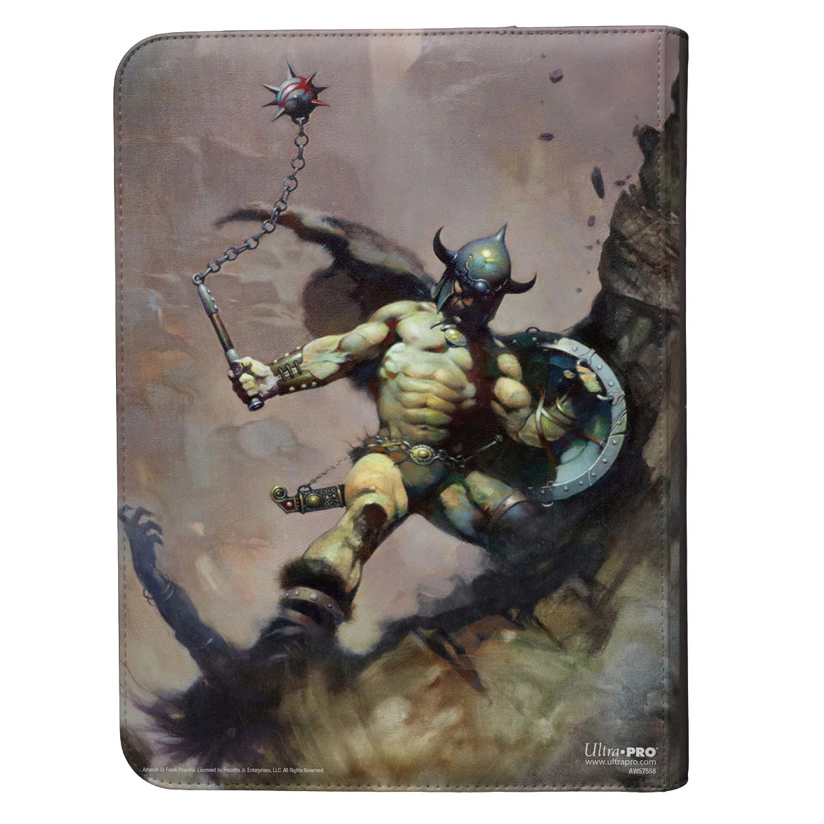 Artist Spotlight: Frank Frazetta - "Warrior with Ball and Chain" 9-Pocket Zippered Premium PRO-BINDERĀ® for Tabletop Gaming - Image 5