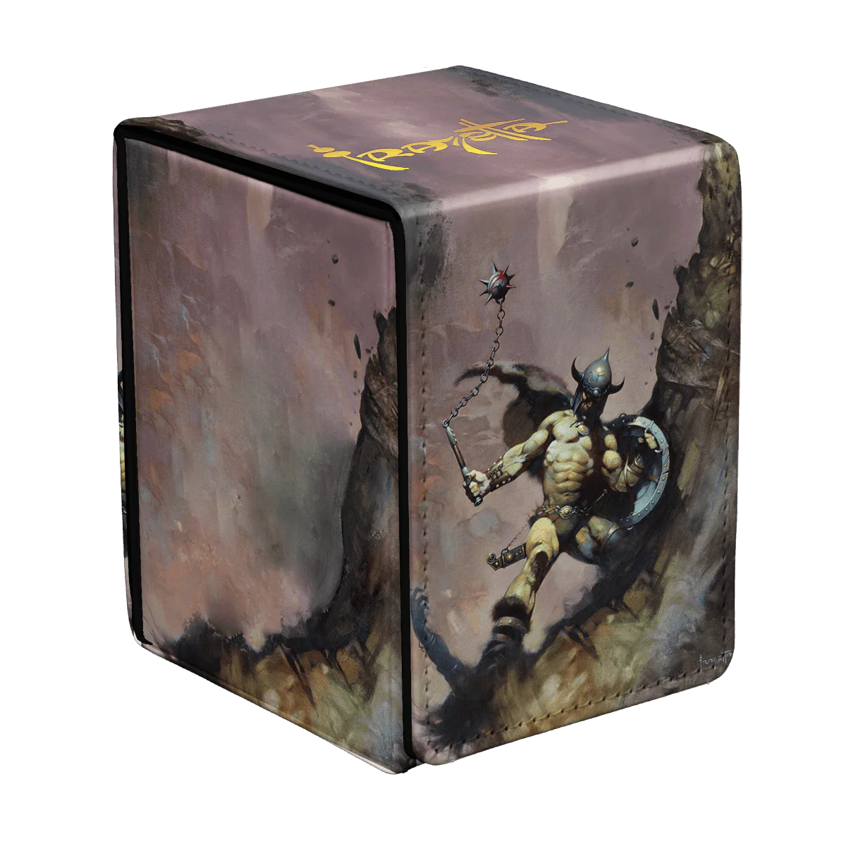 Artist Spotlight: Frank Frazetta - "Warrior with Ball and Chain" ALCOVE® FLIP DECK BOX® for Tabletop Gaming