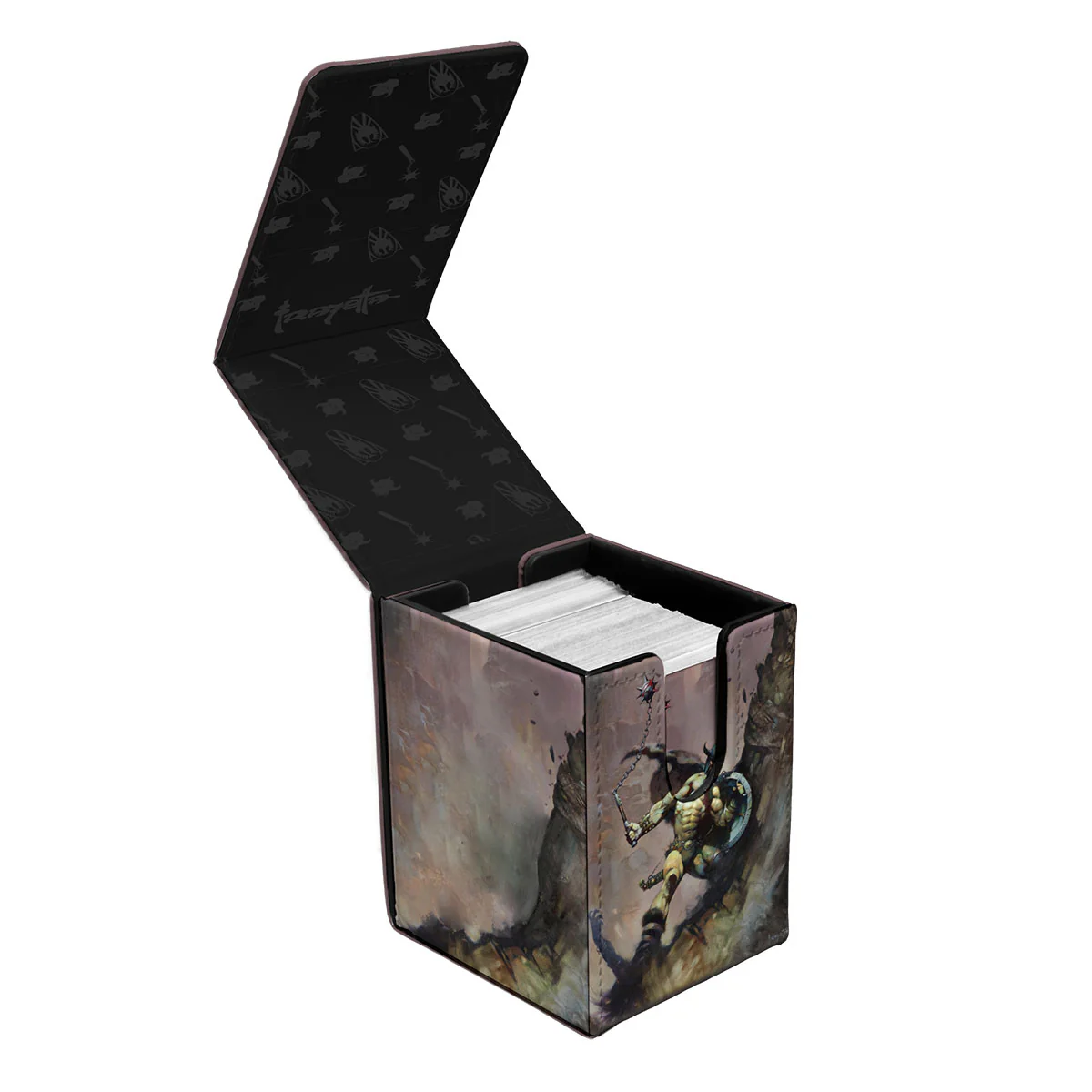 Artist Spotlight: Frank Frazetta - "Warrior with Ball and Chain" ALCOVE® FLIP DECK BOX® for Tabletop Gaming - Image 2