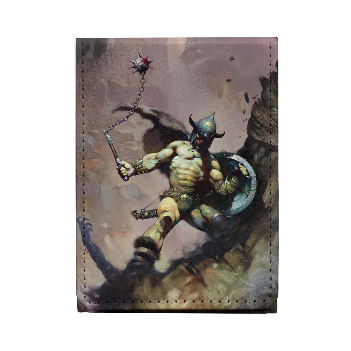 Artist Spotlight: Frank Frazetta - "Warrior with Ball and Chain" ALCOVE® FLIP DECK BOX® for Tabletop Gaming - Image 4