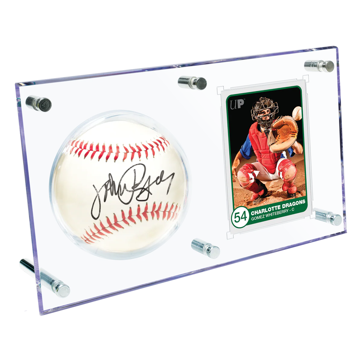 Baseball & Card (35PT) Clear Flip Display Case