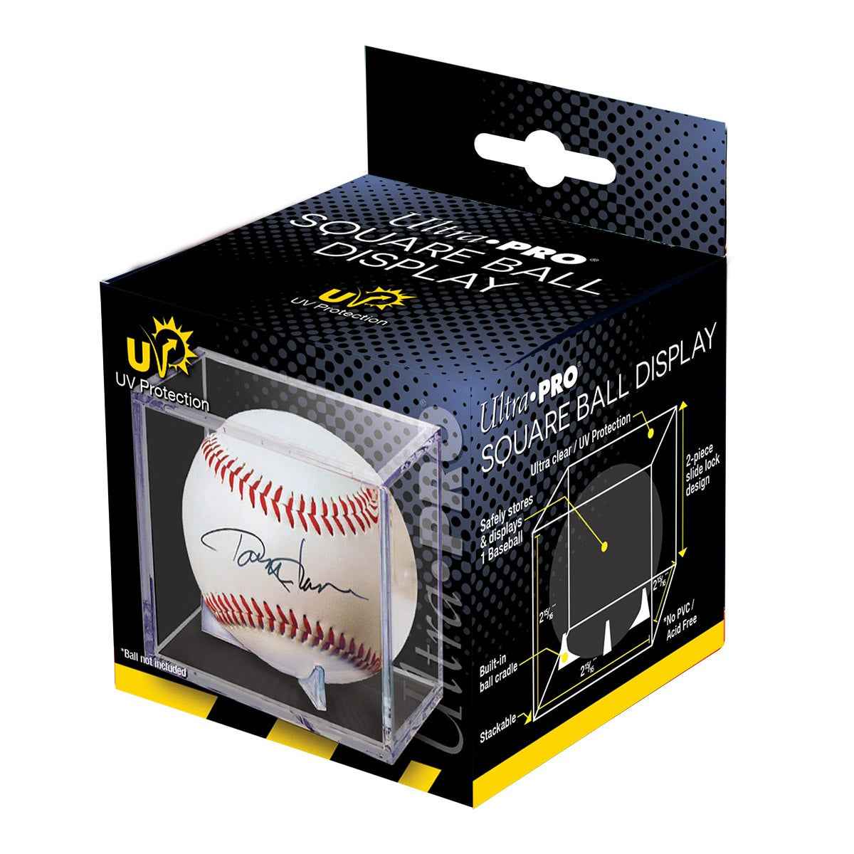 Baseball Clear Square Display Case with UV Block - Image 2