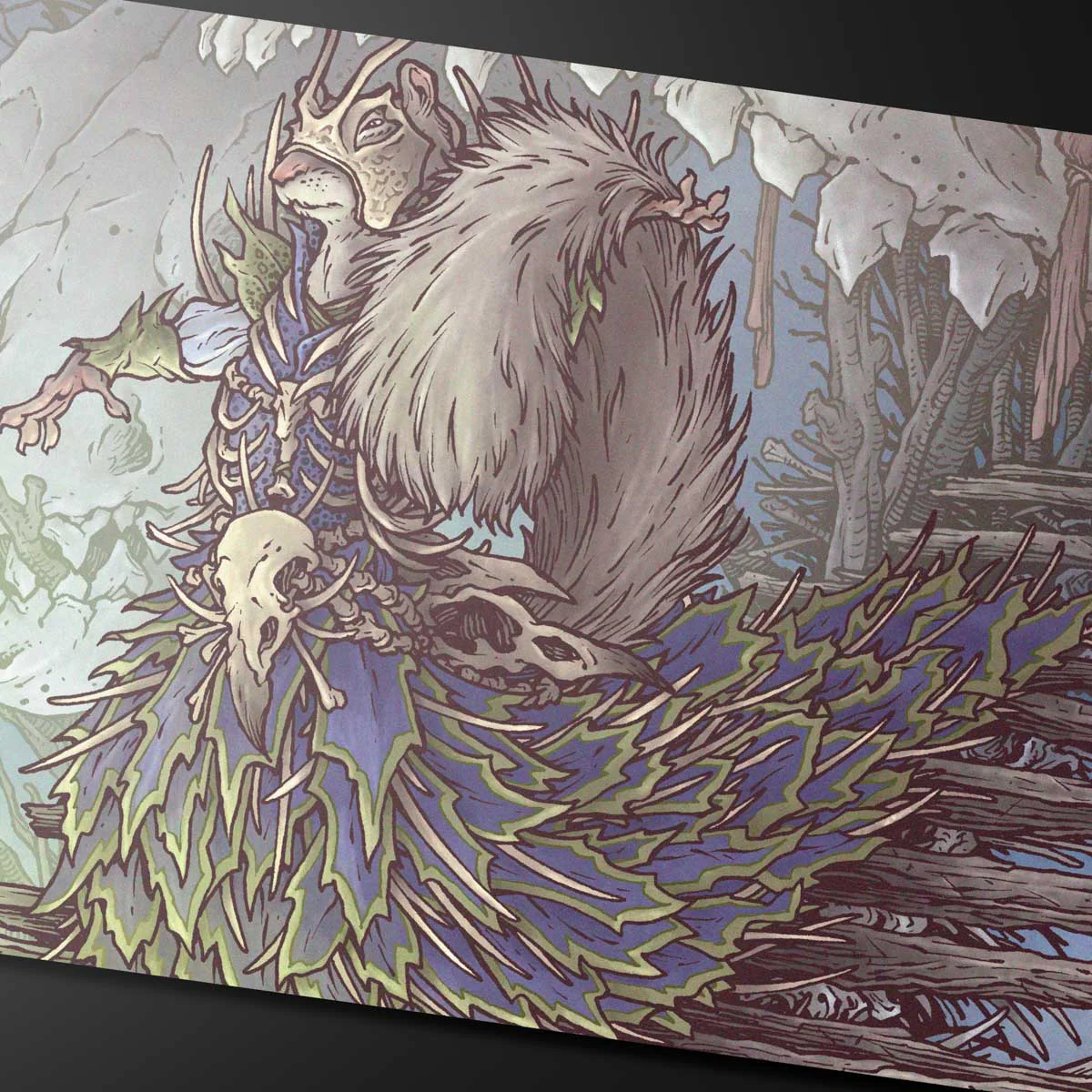 Bloomburrow Camellia, the Seedmiser Playmat for Magic: The Gathering - Image 2