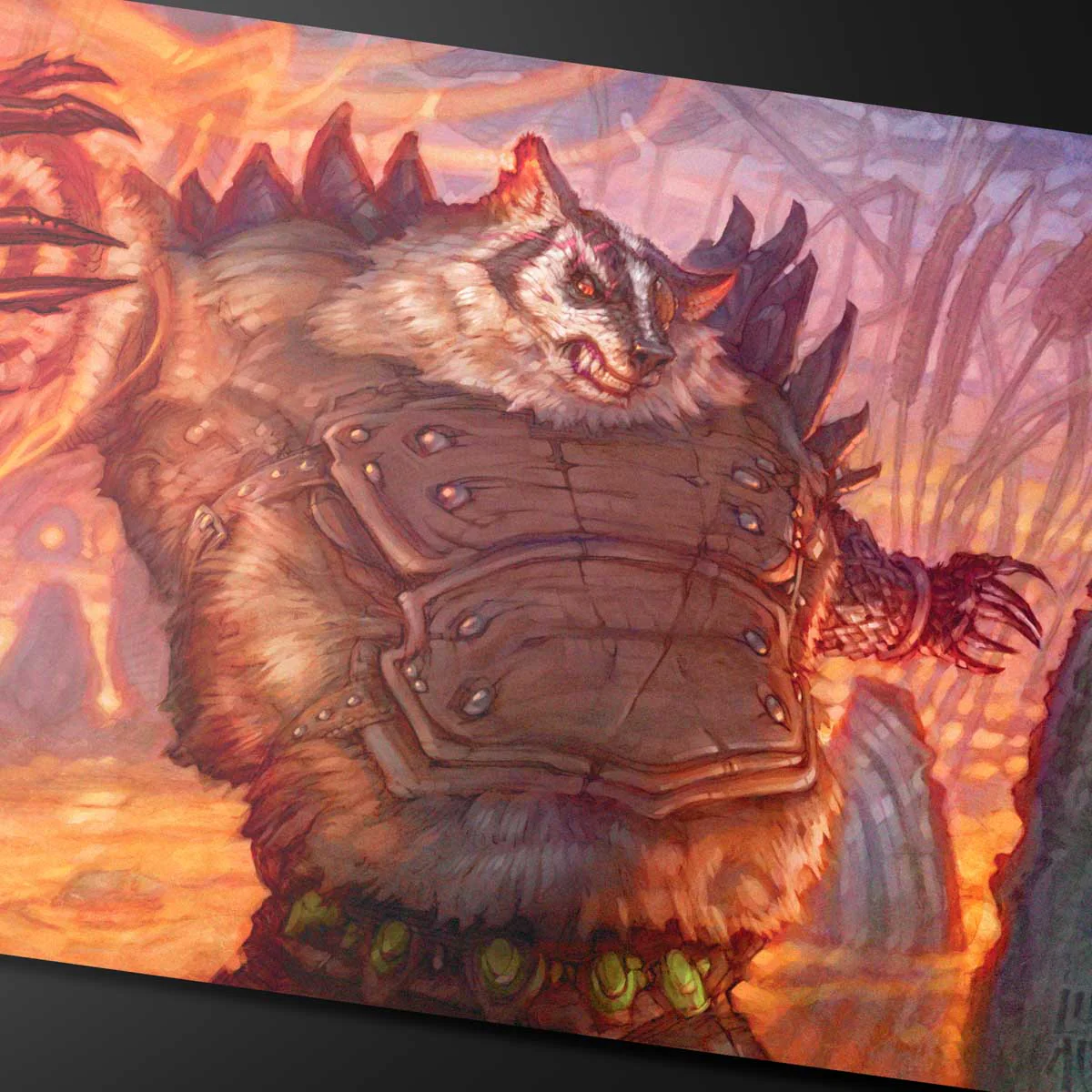 Bloomburrow Hugs, Grisly Guardian Playmat for Magic: The Gathering - Image 2