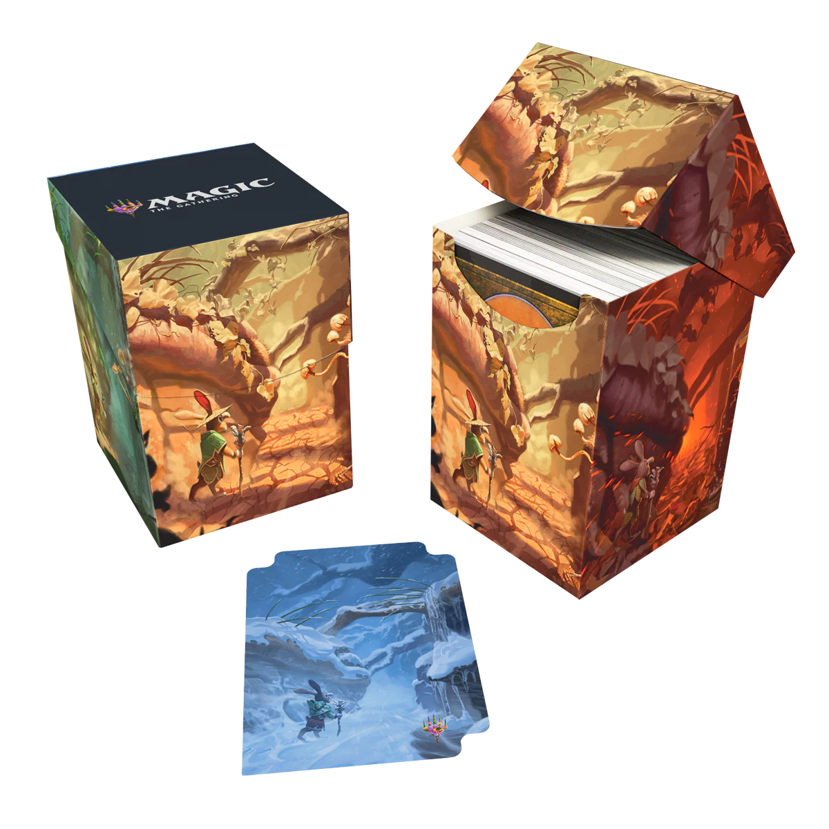 Bloomburrow Season Lands: Forest (Summer) 100+ DECK BOX® Green for Magic: The Gathering