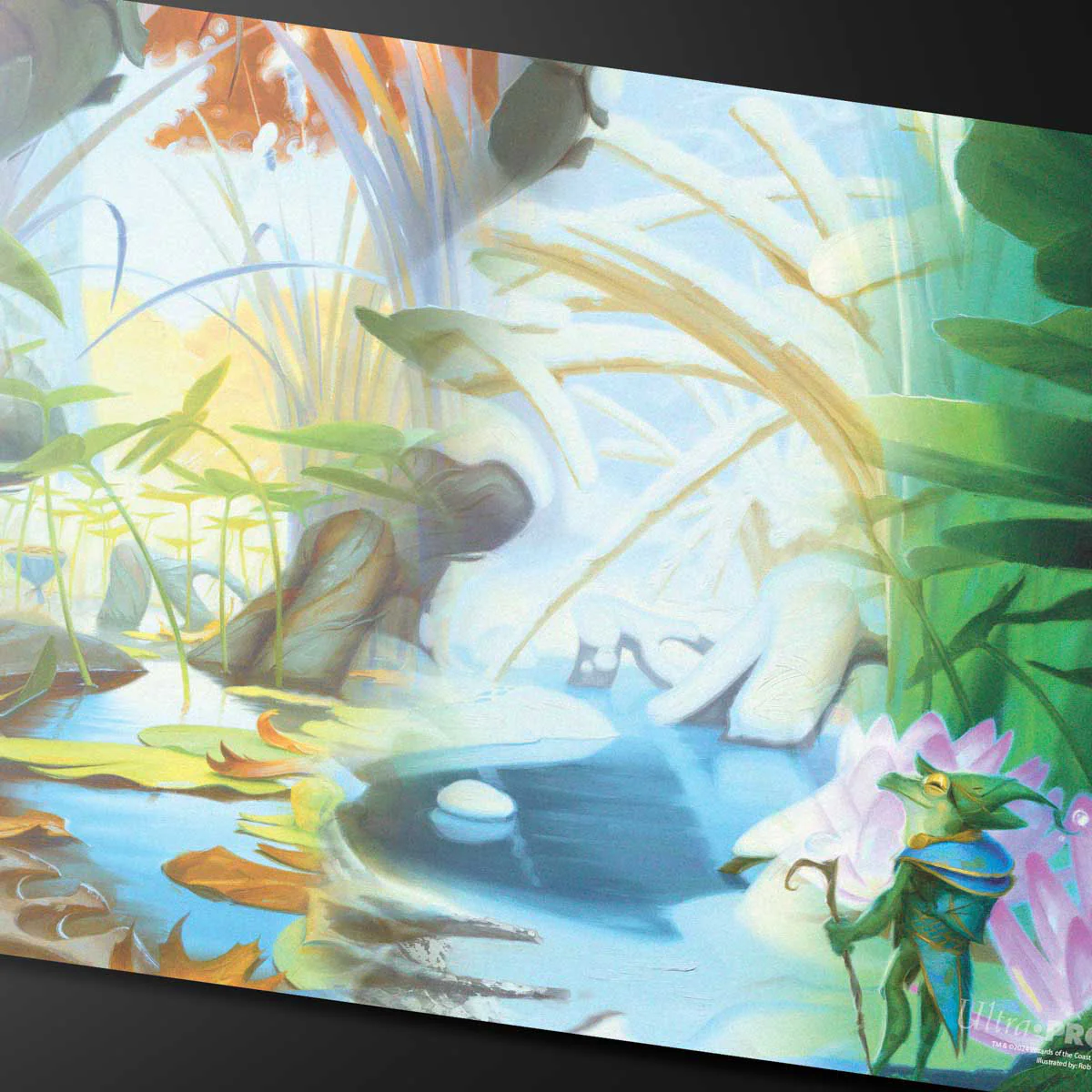 Bloomburrow Season Lands: Island (Four Seasons) Standard Gaming Playmat for Magic: The Gathering - Image 2