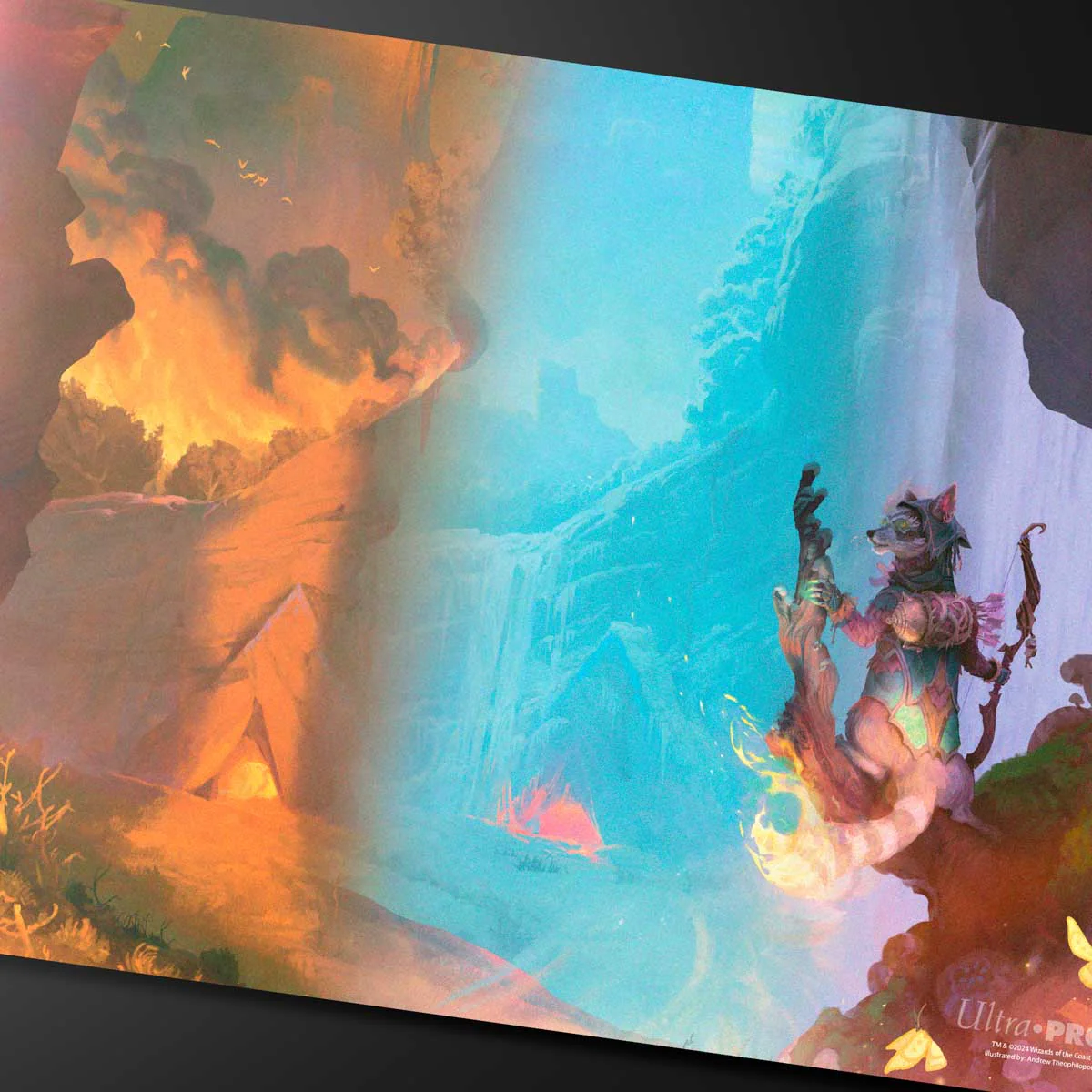 Bloomburrow Season Lands: Mountain (Four Seasons) Standard Gaming Playmat for Magic: The Gathering - Image 2