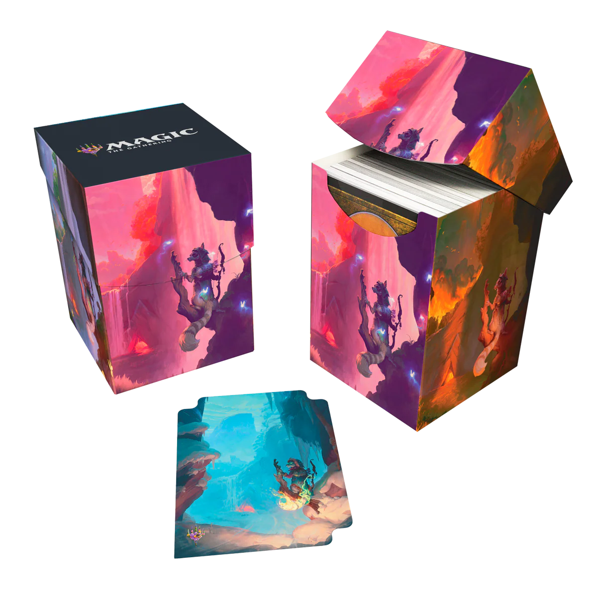 Bloomburrow Season Lands: Mountain (Summer) 100+ DECK BOX® Red for Magic: The Gathering