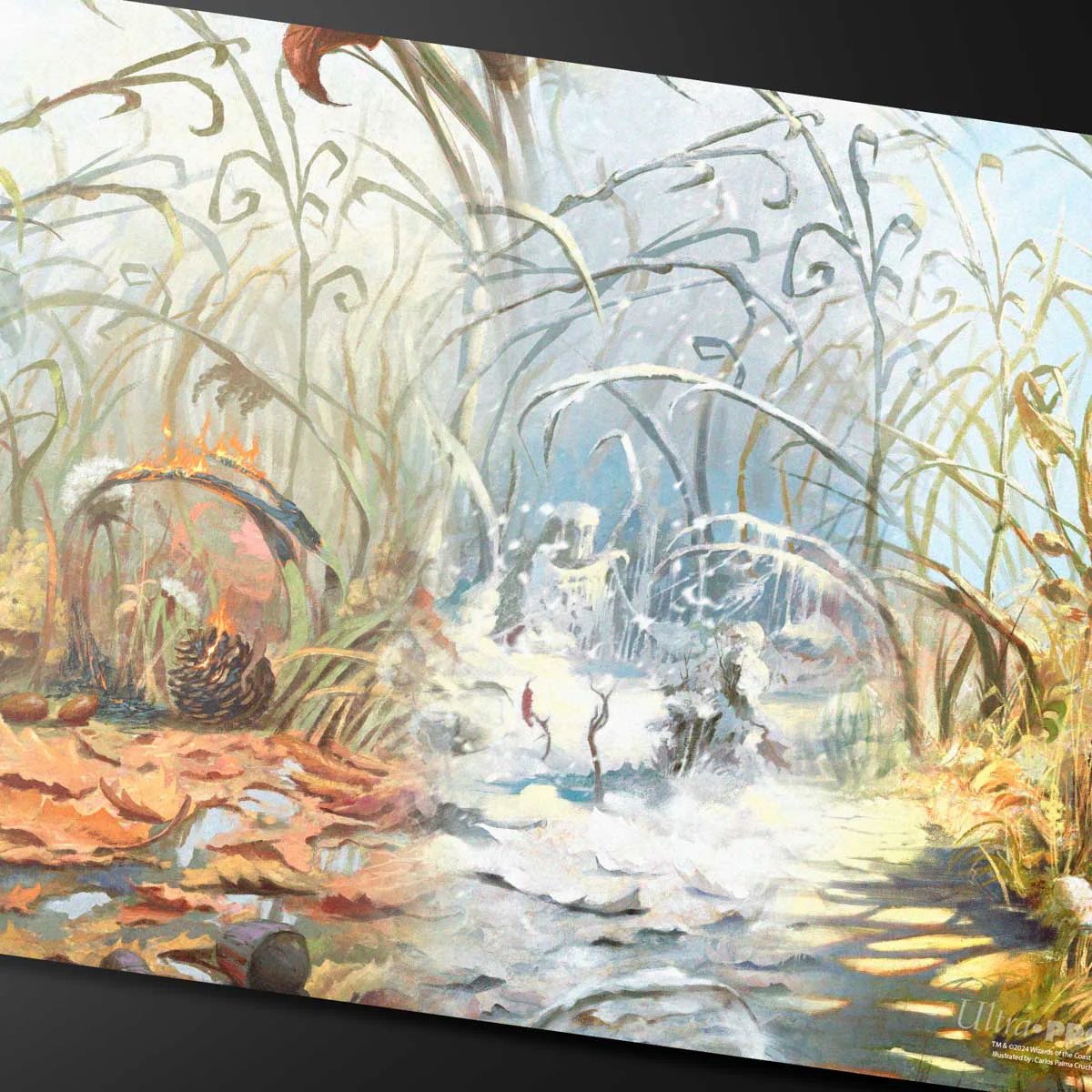 Bloomburrow Season Lands: Plains (Four Seasons) Standard Gaming Playmat for Magic: The Gathering - Image 2