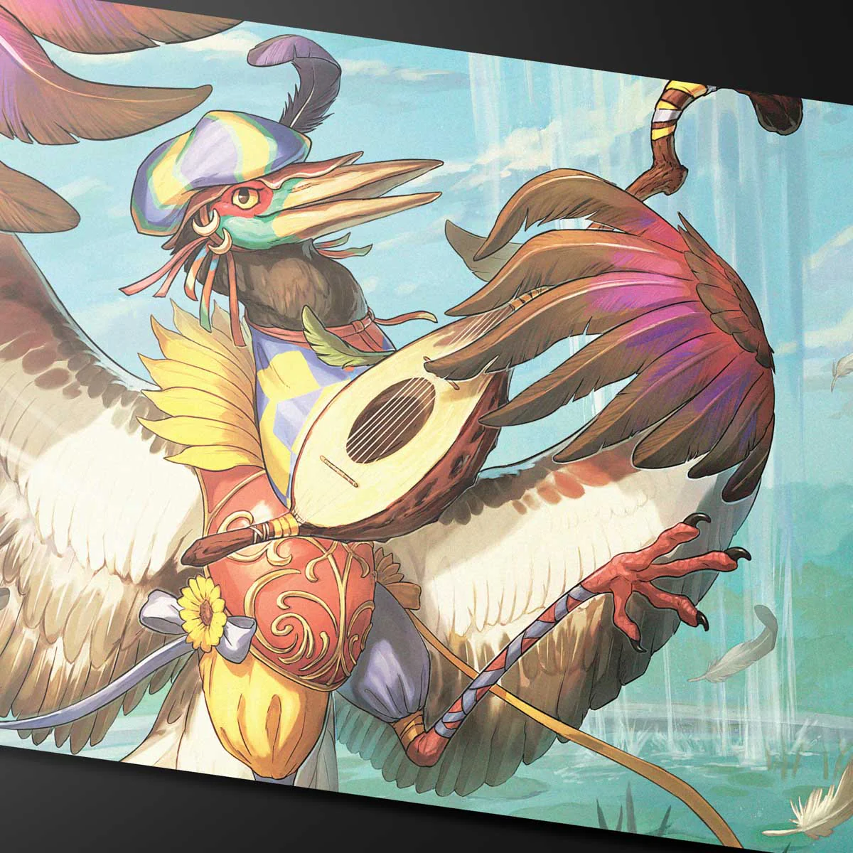 Bloomburrow Zinnia, Valley’s Voice Playmat for Magic: The Gathering - Image 2