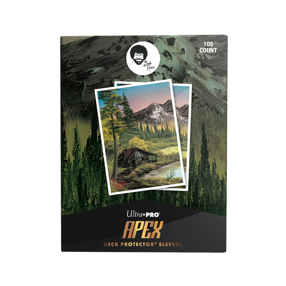 Bob Ross Mountain Retreat 105ct APEX DECK PROTECTOR® Sleeves - Image 2