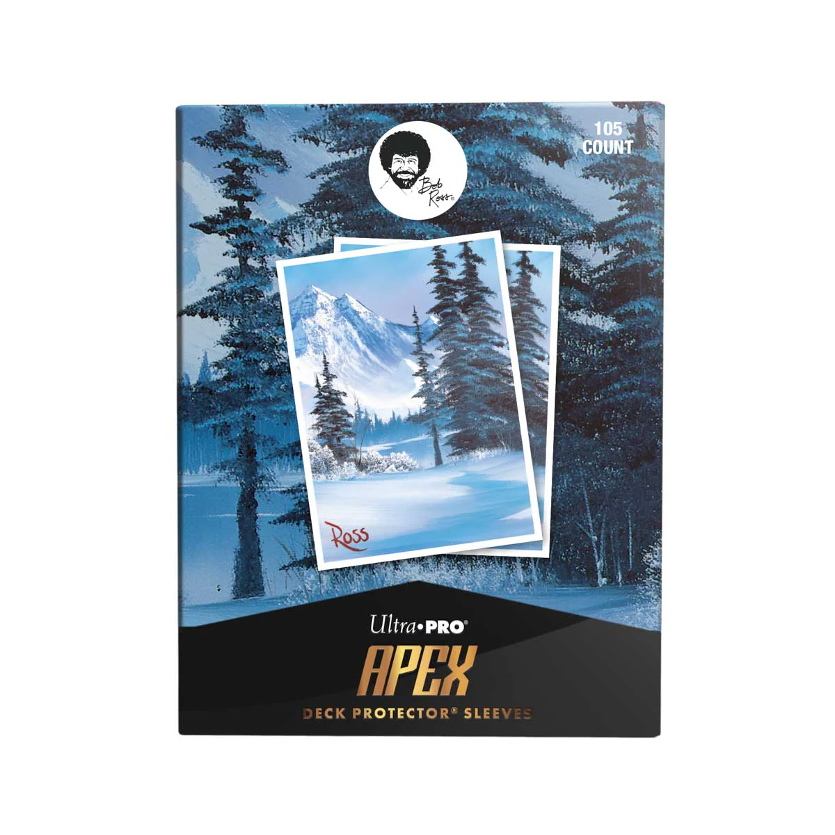 Bob Ross - Winter Paradise 105ct APEX DECK PROTECTOR® Sleeves for Tabletop Gaming - Image 4