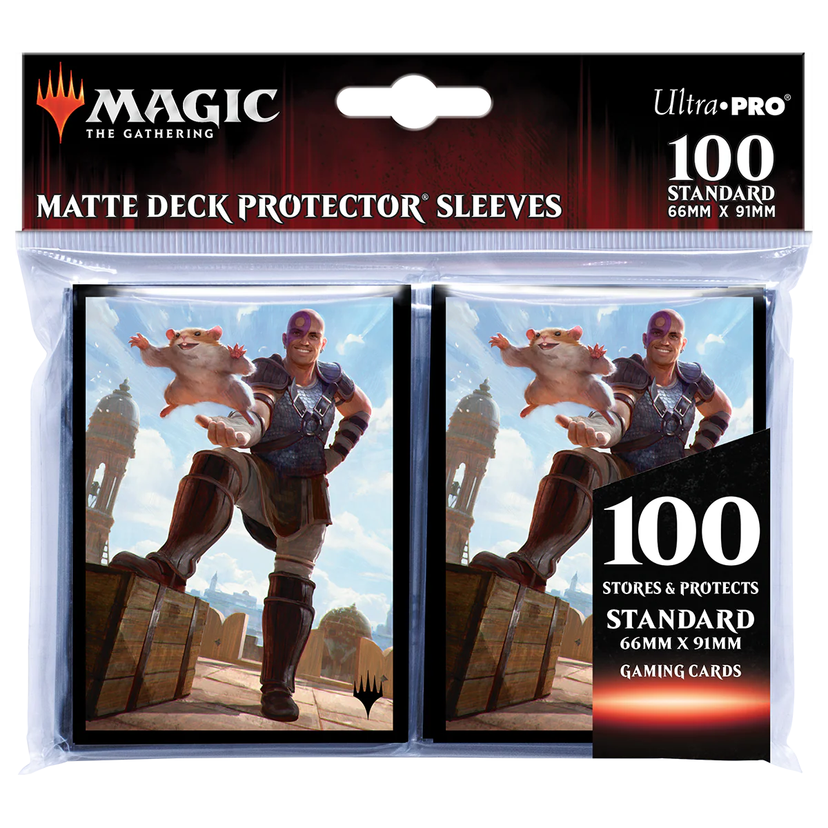 Commander Legends: Battle for Baldur's Gate Minsc & Boo, Timeless Heroes Standard DECK PROTECTOR® Sleeves (100ct) for Magic: The Gathering - Image 2