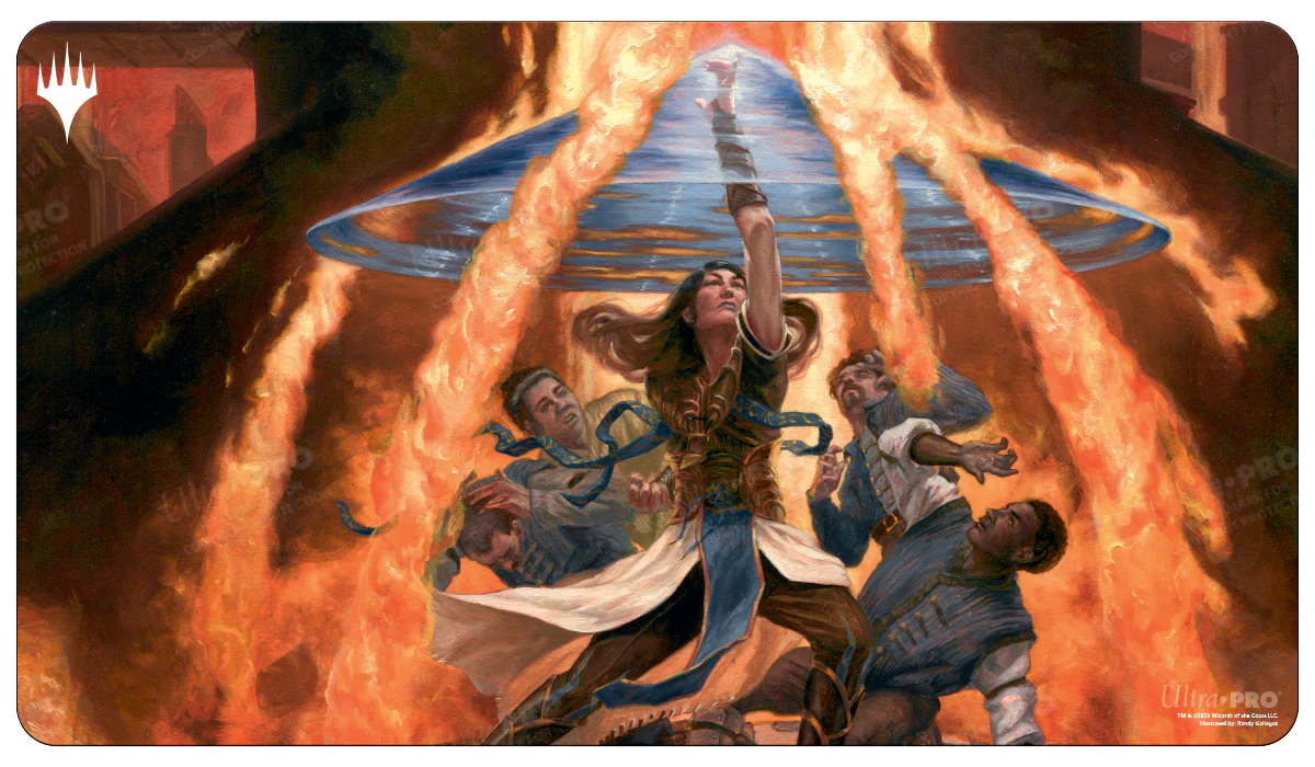 Commander Masters Fierce Guardianship Blue Standard Gaming Playmat for Magic: The Gathering