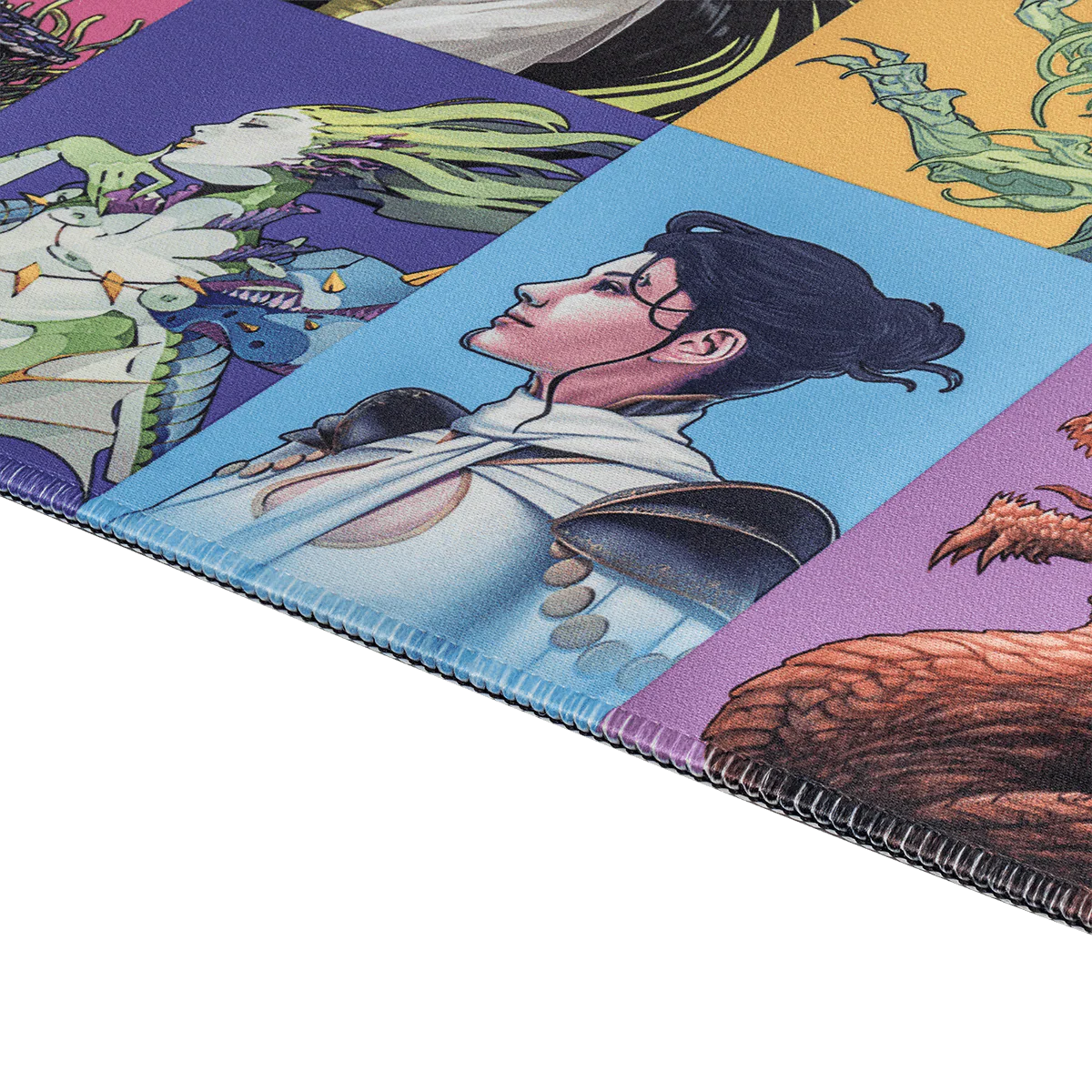 Commander Masters Pop Collage White Stitched Standard Gaming Playmat for Magic: The Gathering - Image 2
