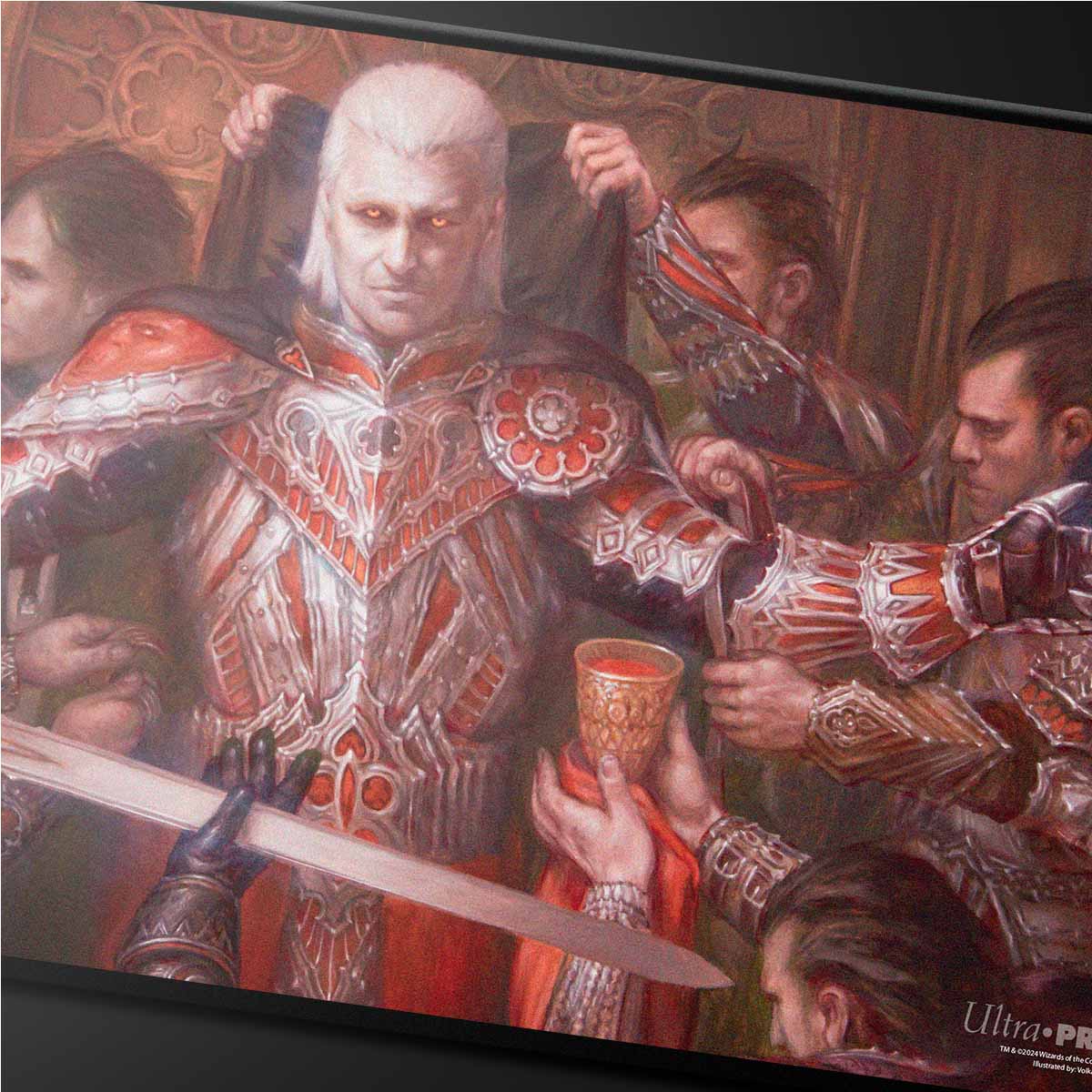 Commander Series #3: Enemy - Edgar (Fan Voted) Black Stitched Standard Gaming Playmat for Magic: The Gathering - Image 2