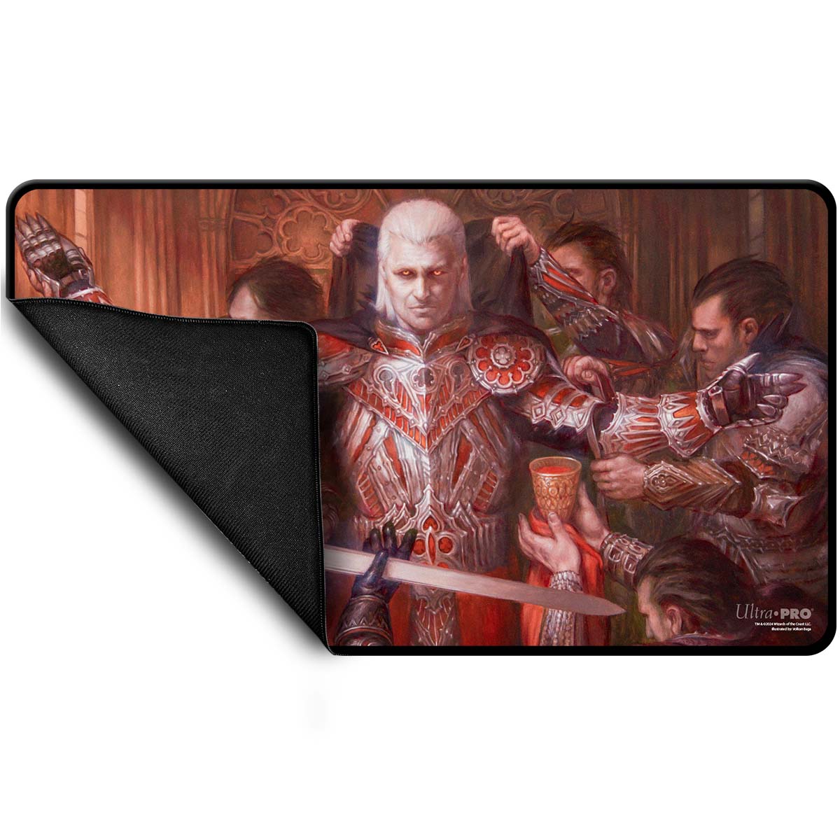Commander Series #3: Enemy - Edgar (Fan Voted) Black Stitched Standard Gaming Playmat for Magic: The Gathering - Image 3