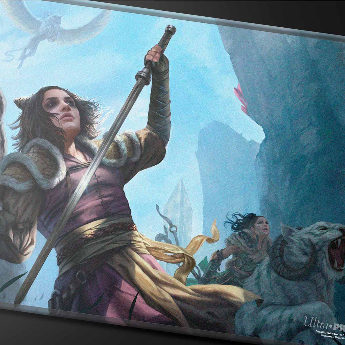 Commander Series #3: Enemy - Winota Stitched Edge Standard Gaming Playmat for Magic: The Gathering - Image 2