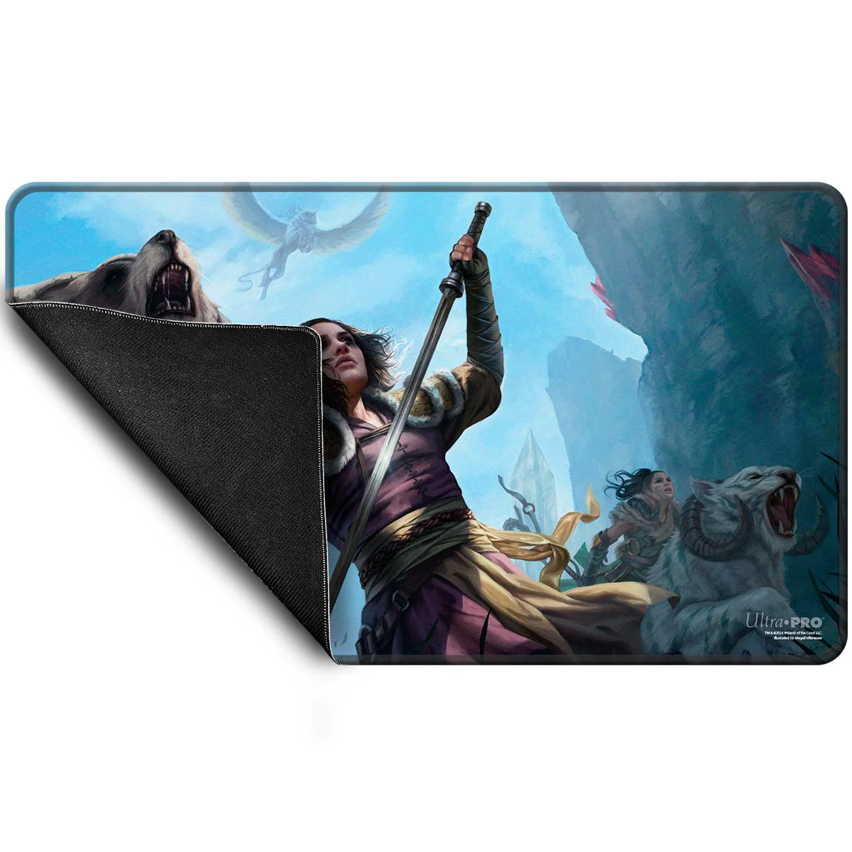 Commander Series #3: Enemy - Winota Stitched Edge Standard Gaming Playmat for Magic: The Gathering - Image 3