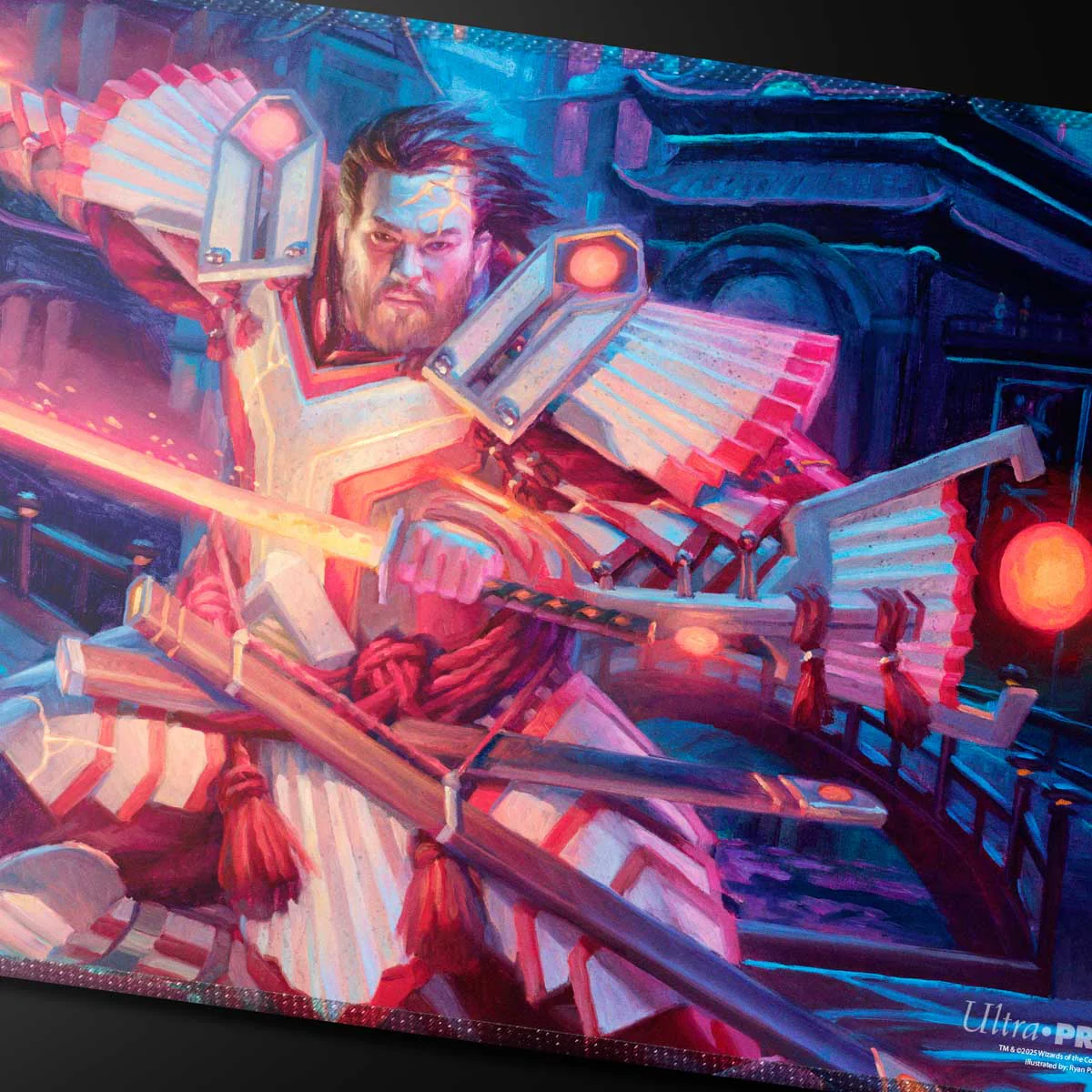 Commander Series #5 - Three Color Wedge - Isshin Stitched Playmat for Magic: The Gathering - Image 2