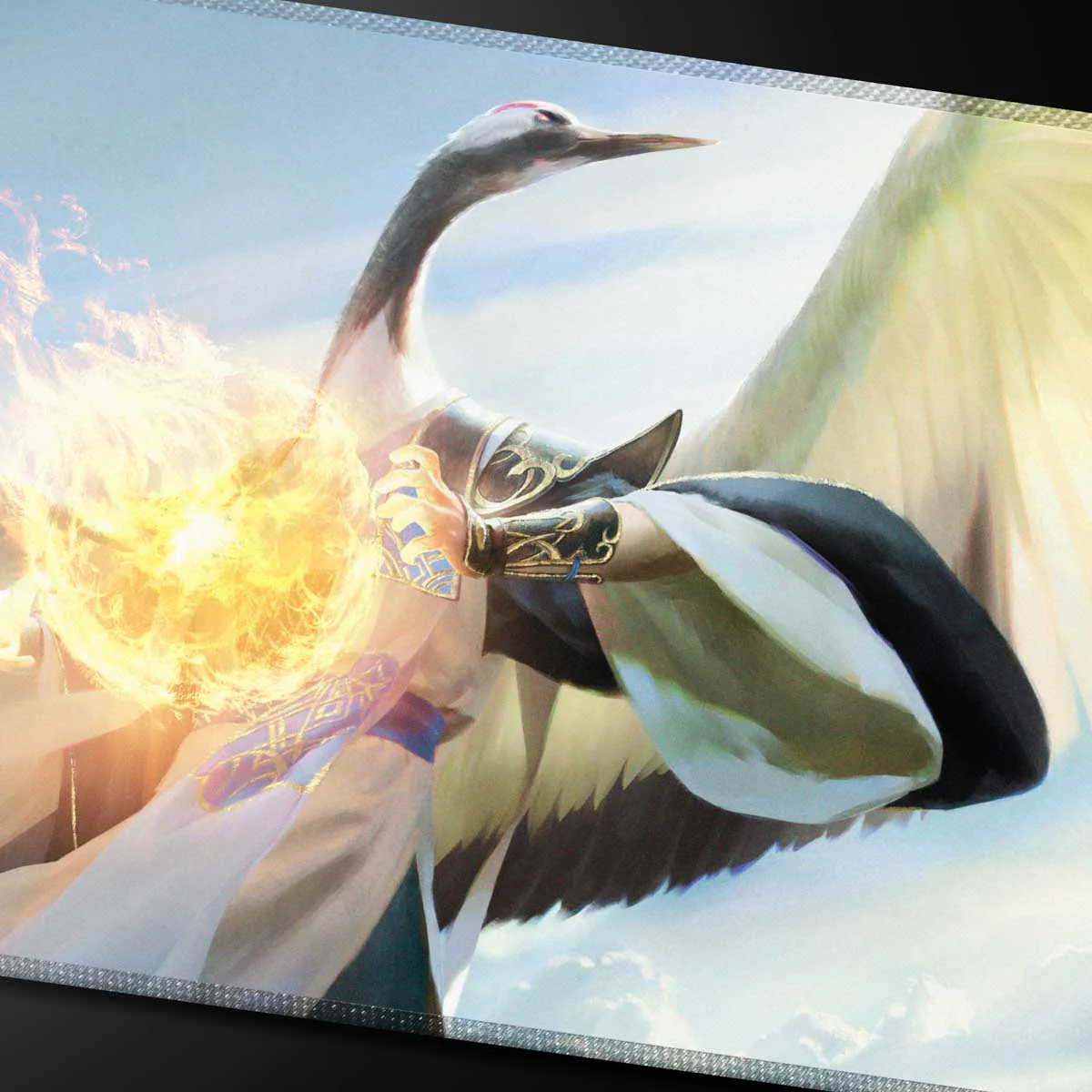 Commander Series #5 - Three Color Wedge - Kykar Stitched Playmat for Magic: The Gathering - Image 2