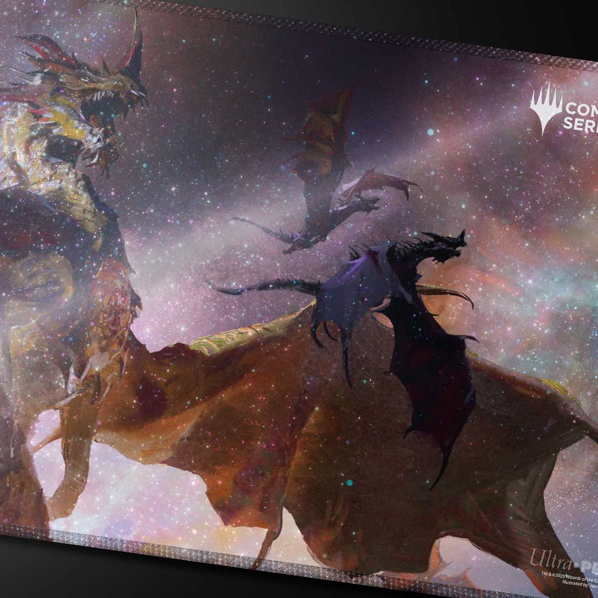 Commander Series #5 - Three Color Wedge - The Ur-Dragon HOLOFOIL® Playmat for Magic: The Gathering - Image 2