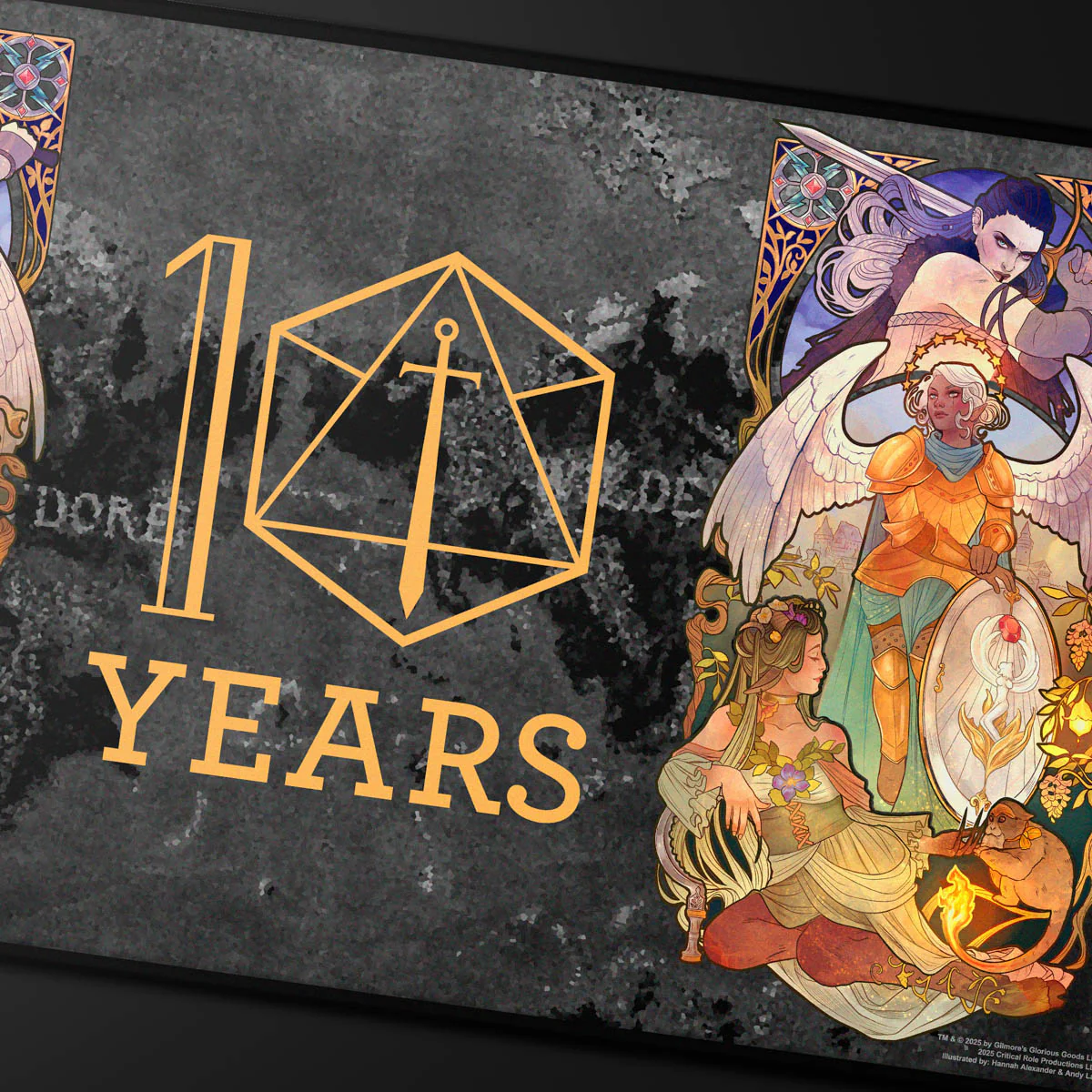 Critical Role 10-Year Anniversary Stitched Edge Playmat - Ashley Johnson - Image 2