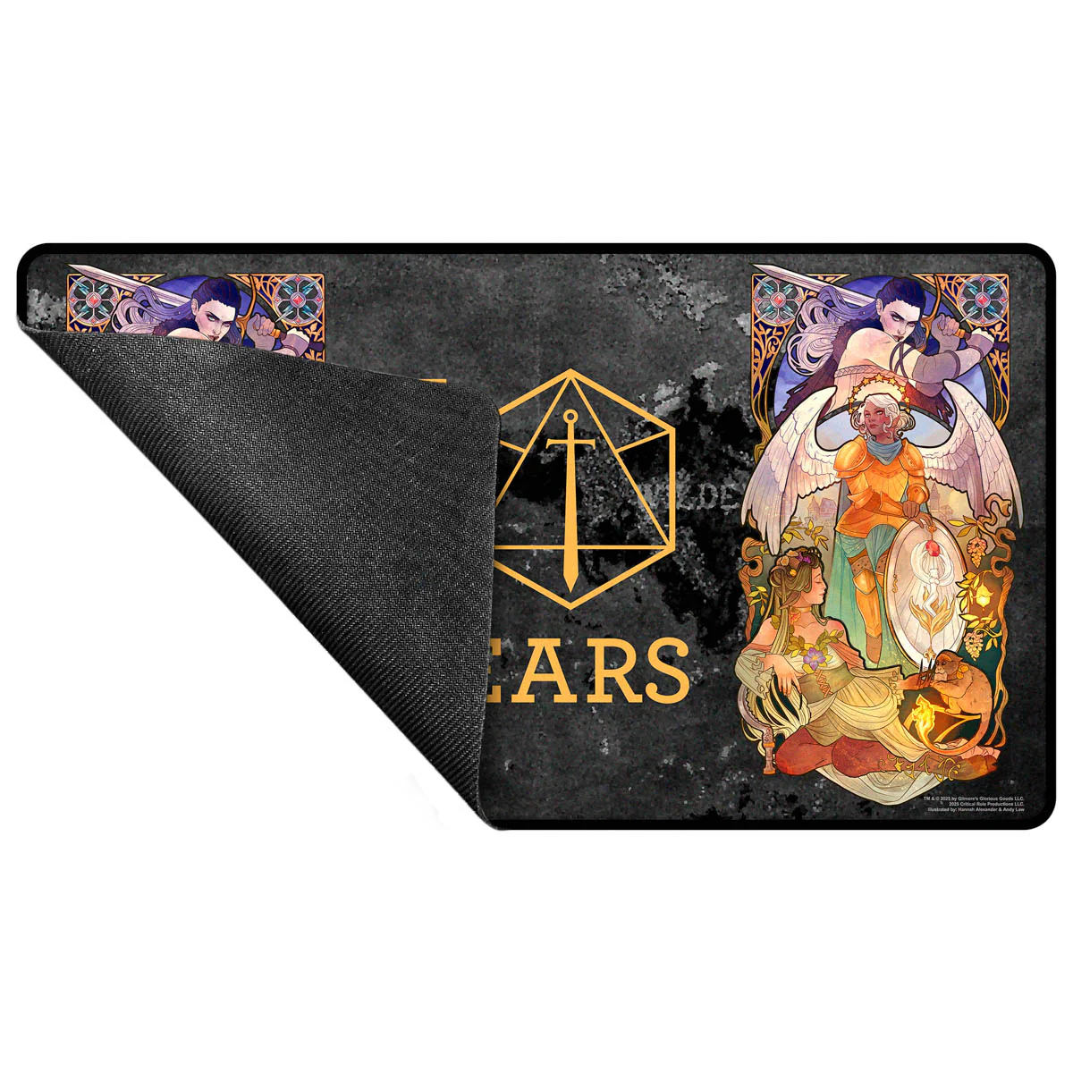 Critical Role 10-Year Anniversary Stitched Edge Playmat - Ashley Johnson - Image 3