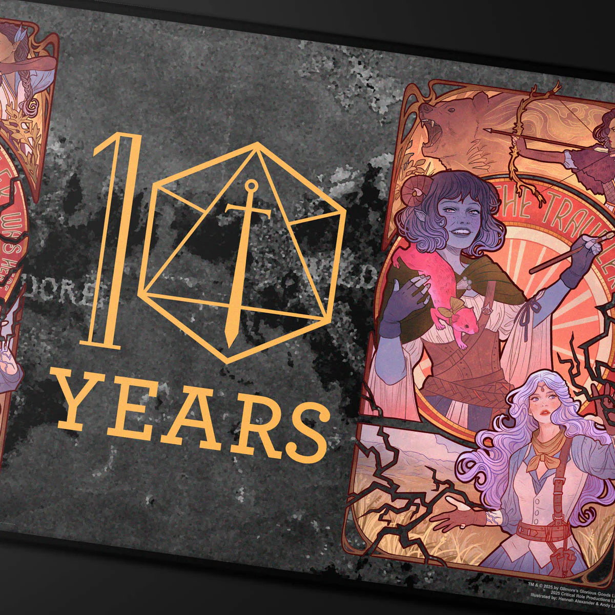 Critical Role 10-Year Anniversary Stitched Edge Playmat - Laura Bailey - Image 2