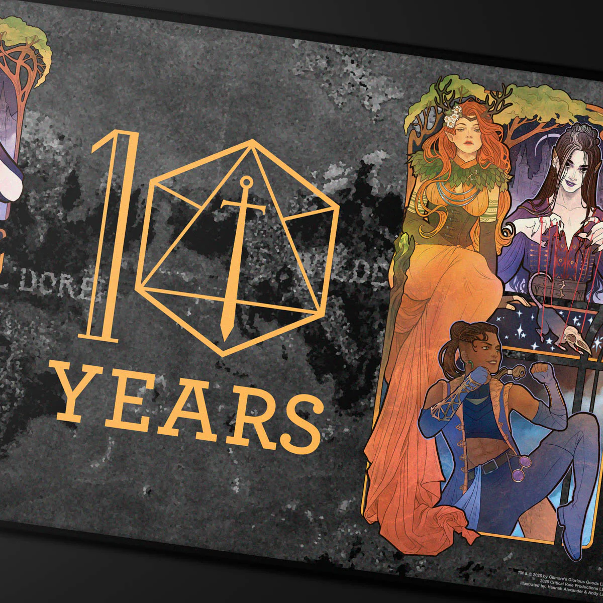 Critical Role 10-Year Anniversary Stitched Edge Playmat - Marisha Ray - Image 2