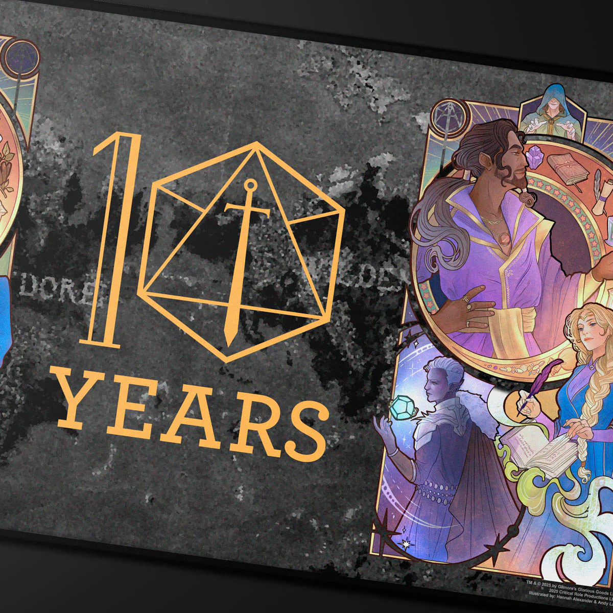 Critical Role 10-Year Anniversary Stitched Edge Playmat - Matthew Mercer - Image 2