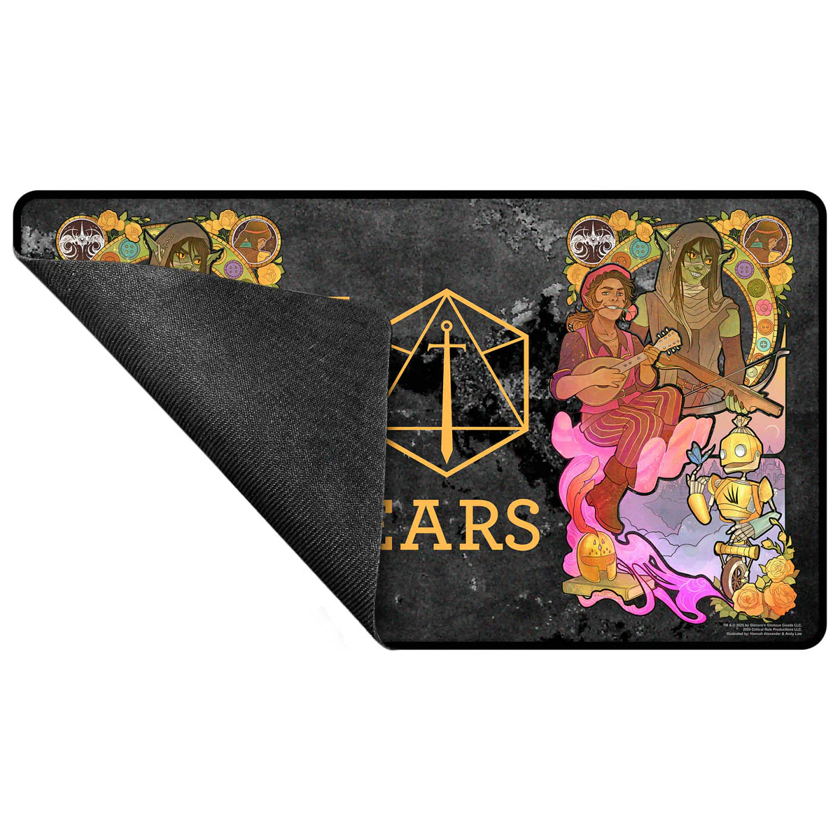 Critical Role 10-Year Anniversary Stitched Edge Playmat - Sam Riegel - Image 3