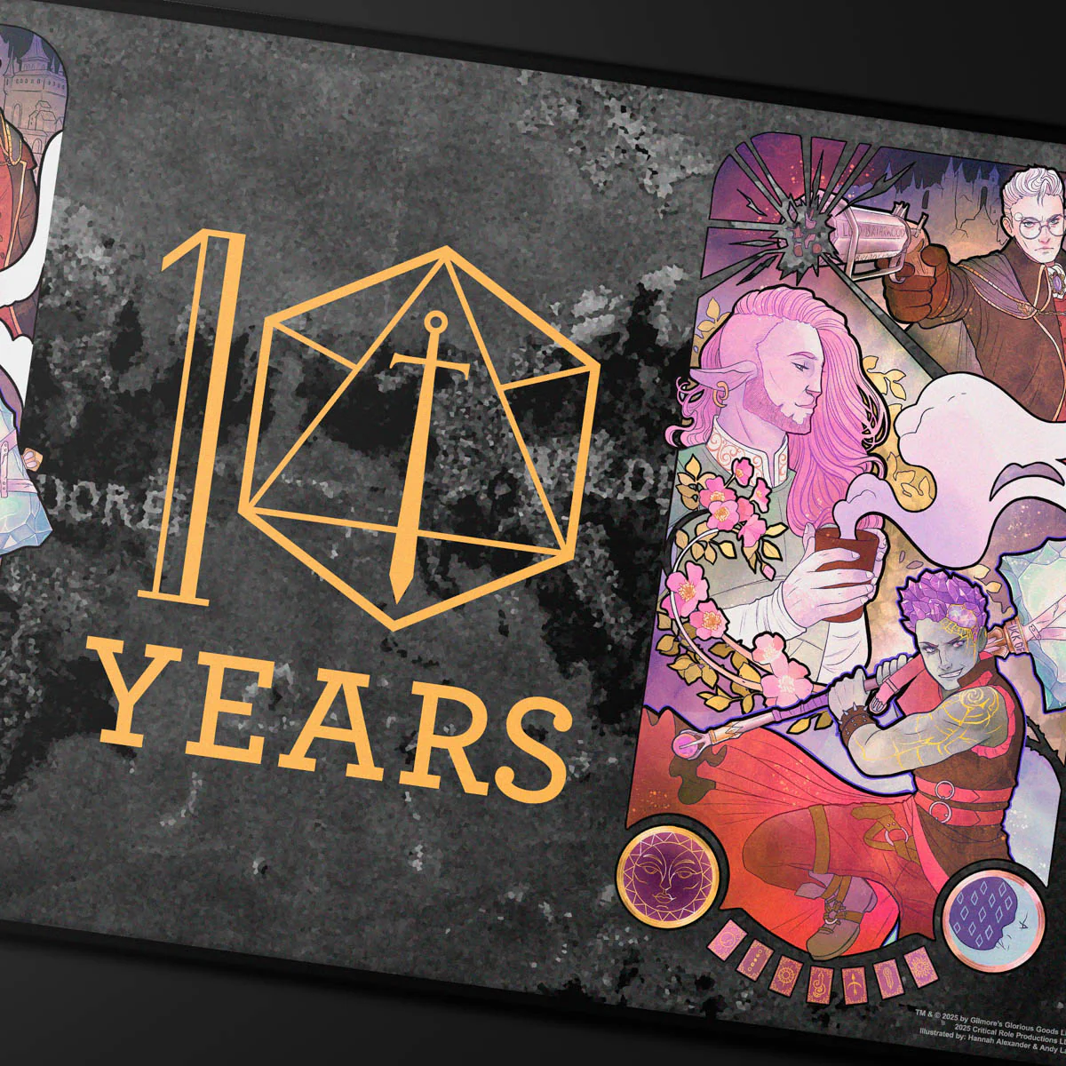 Critical Role 10-Year Anniversary Stitched Edge Playmat - Taliesin Jaffe - Image 2