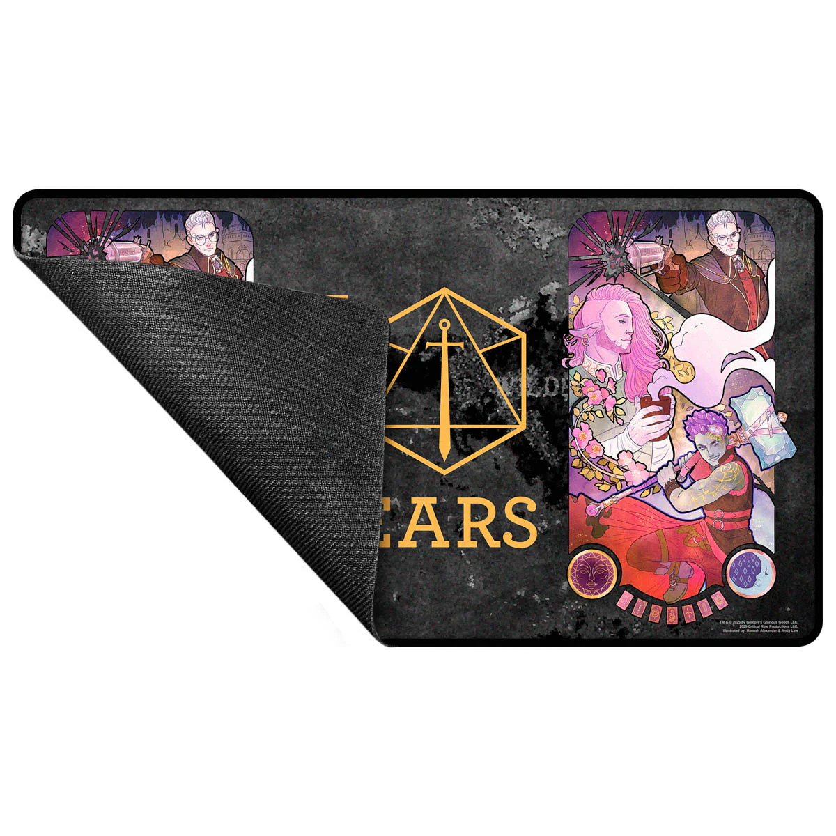 Critical Role 10-Year Anniversary Stitched Edge Playmat - Taliesin Jaffe - Image 3