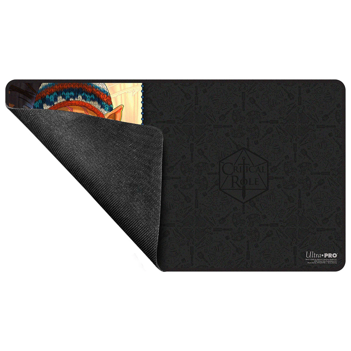 Critical Role: Bells Hells - Portrait Series Chetney Pock O’Pea Black-Stitched Playmat for Tabletop Gaming - Image 3