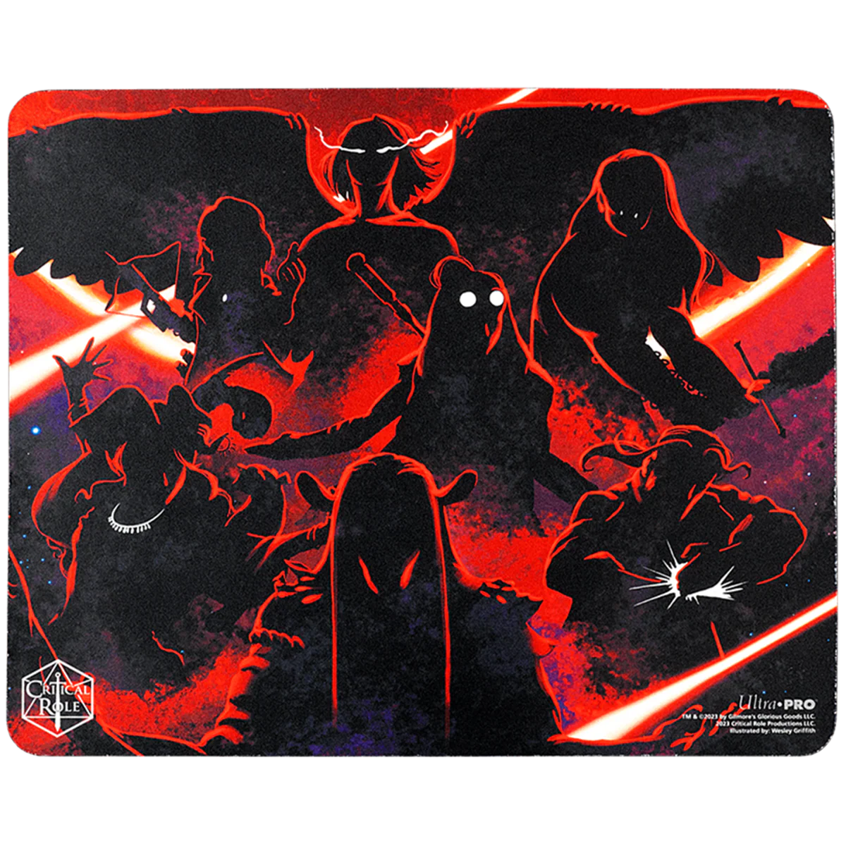 Critical Role Live Show Printed Mousepad - Silhouette Version