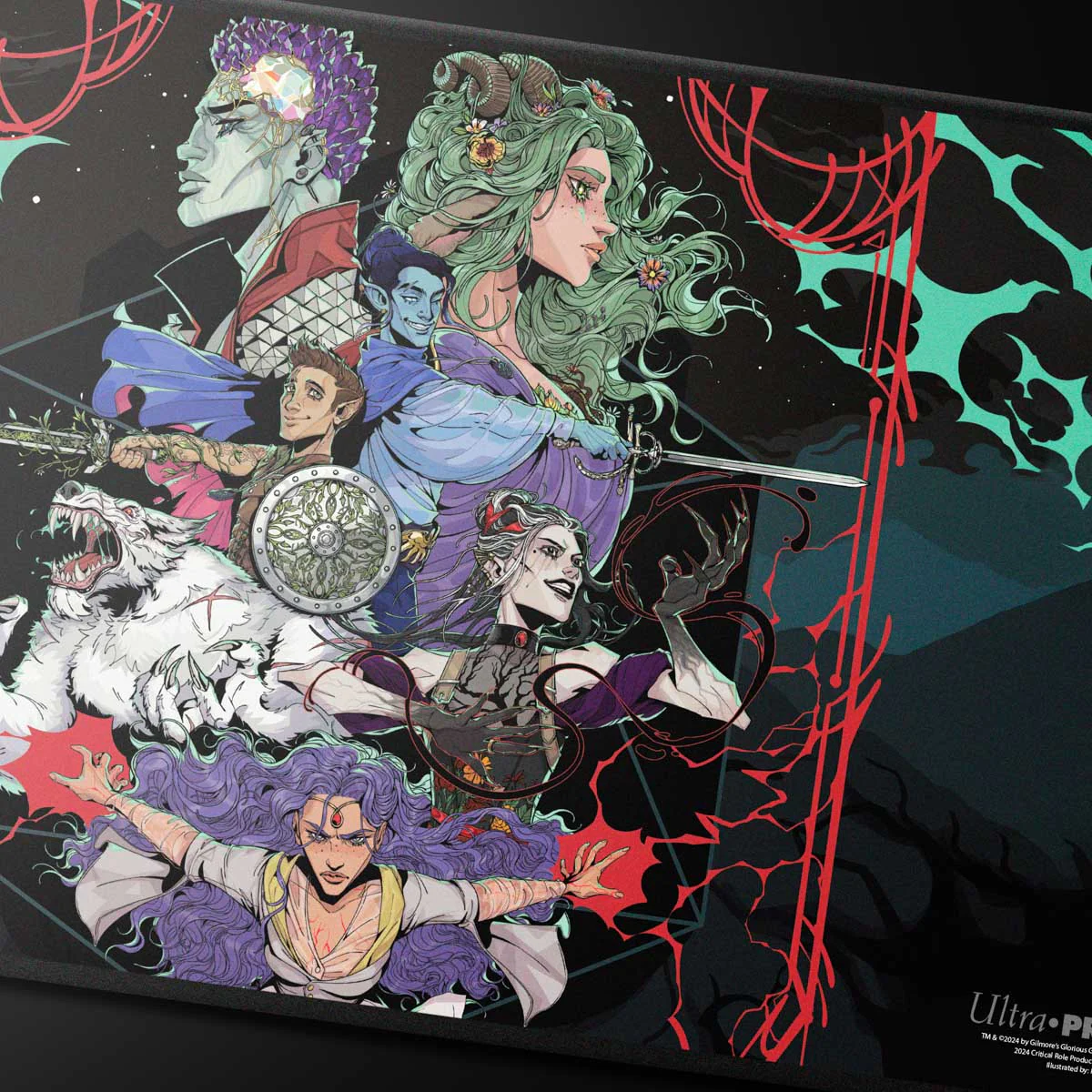 Critical Role Black Stitched Edge Playmat - Bells Hells Live at The Greek Theatre - Image 2