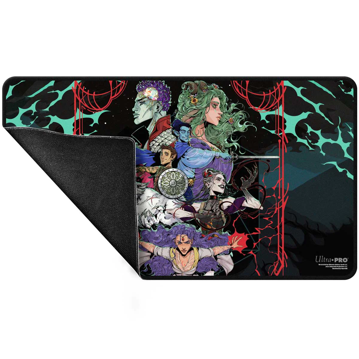 Critical Role Black Stitched Edge Playmat - Bells Hells Live at The Greek Theatre - Image 3